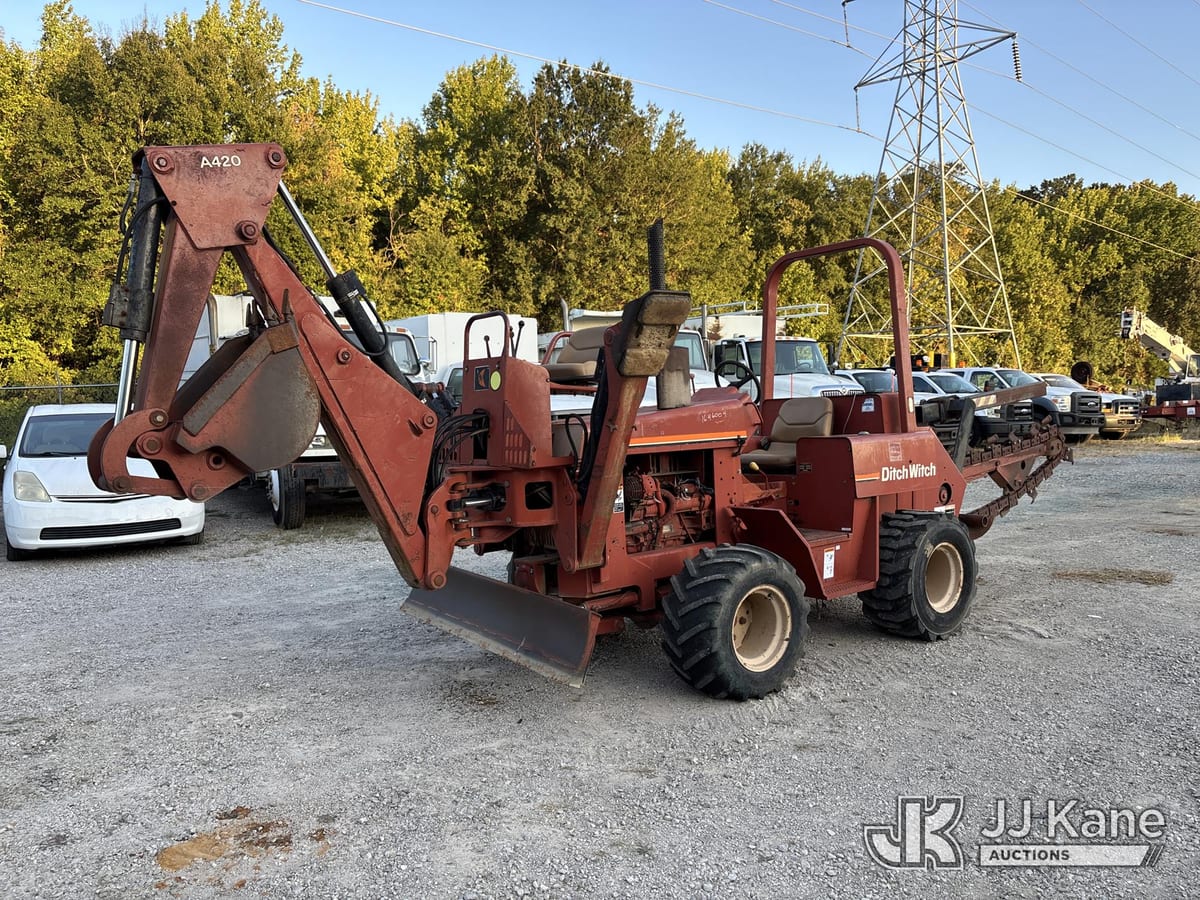2001 Ditch Witch 5110DD Rubber Tired Trencher - Government Auction in ...