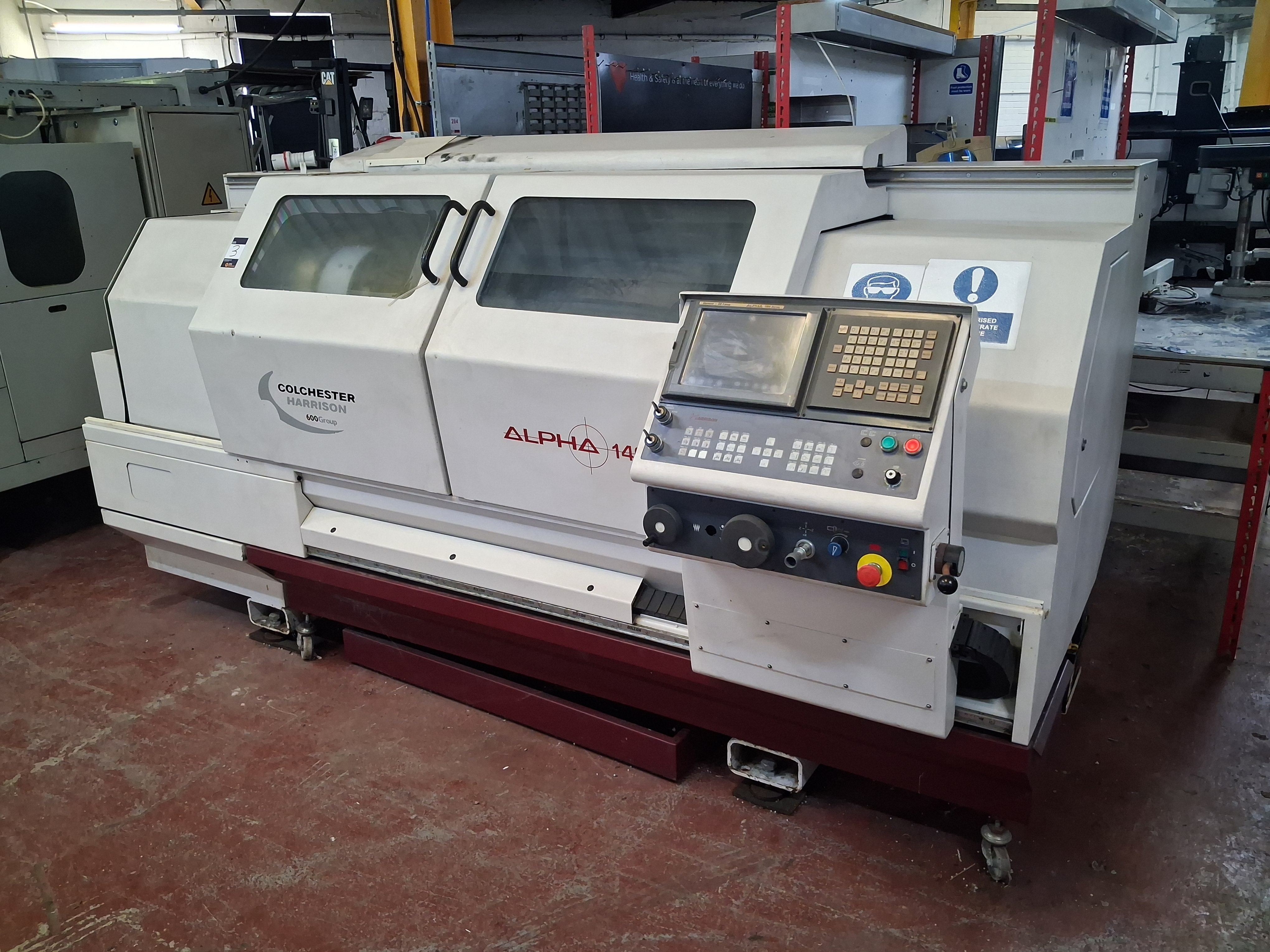 Year 2008 Colchester Harrison (600 Group) Alpha 1400U CNC Lathe, Serial Number H7T110 with GE Fanuc — photo 1