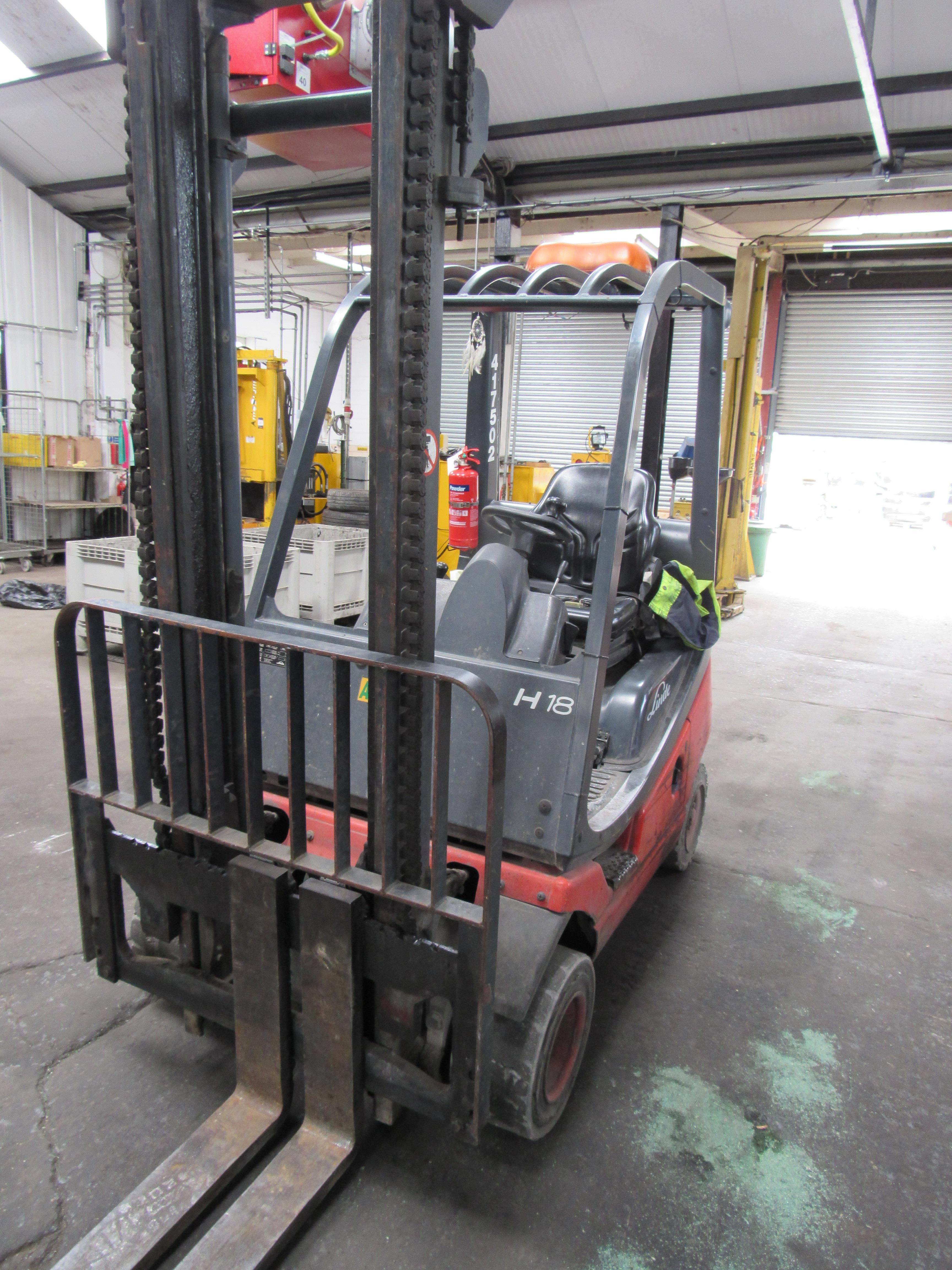Linde diesel H18D-03, 1800kg duplex mast forklift, 3452 Hrs (Delayed collection) - photo 1
