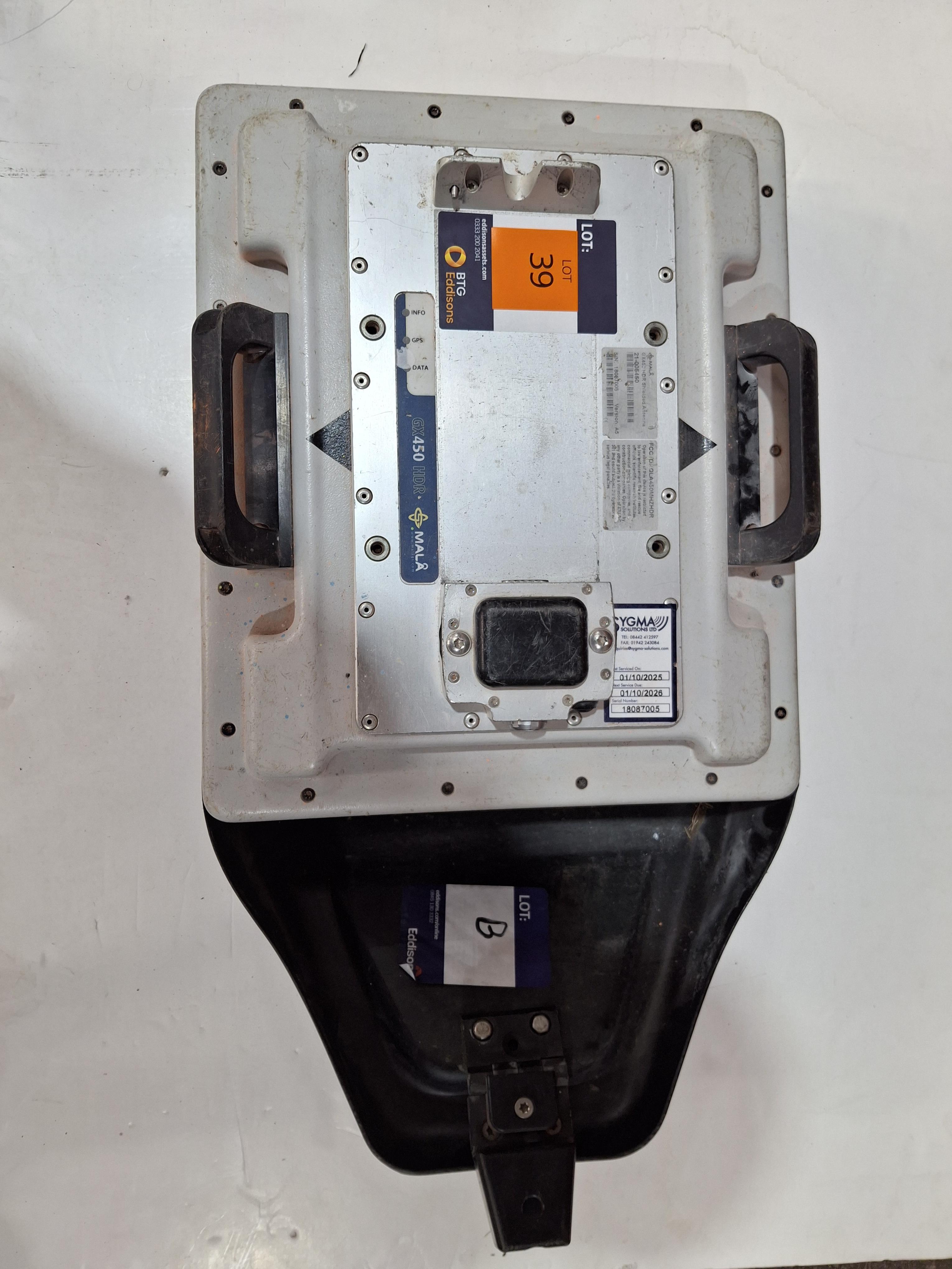 Mala GX450 HDR Shielded Antenna Ground Penetrating Radar; Model: 21-005450; SN: 18087005 Version A5; - photo 1