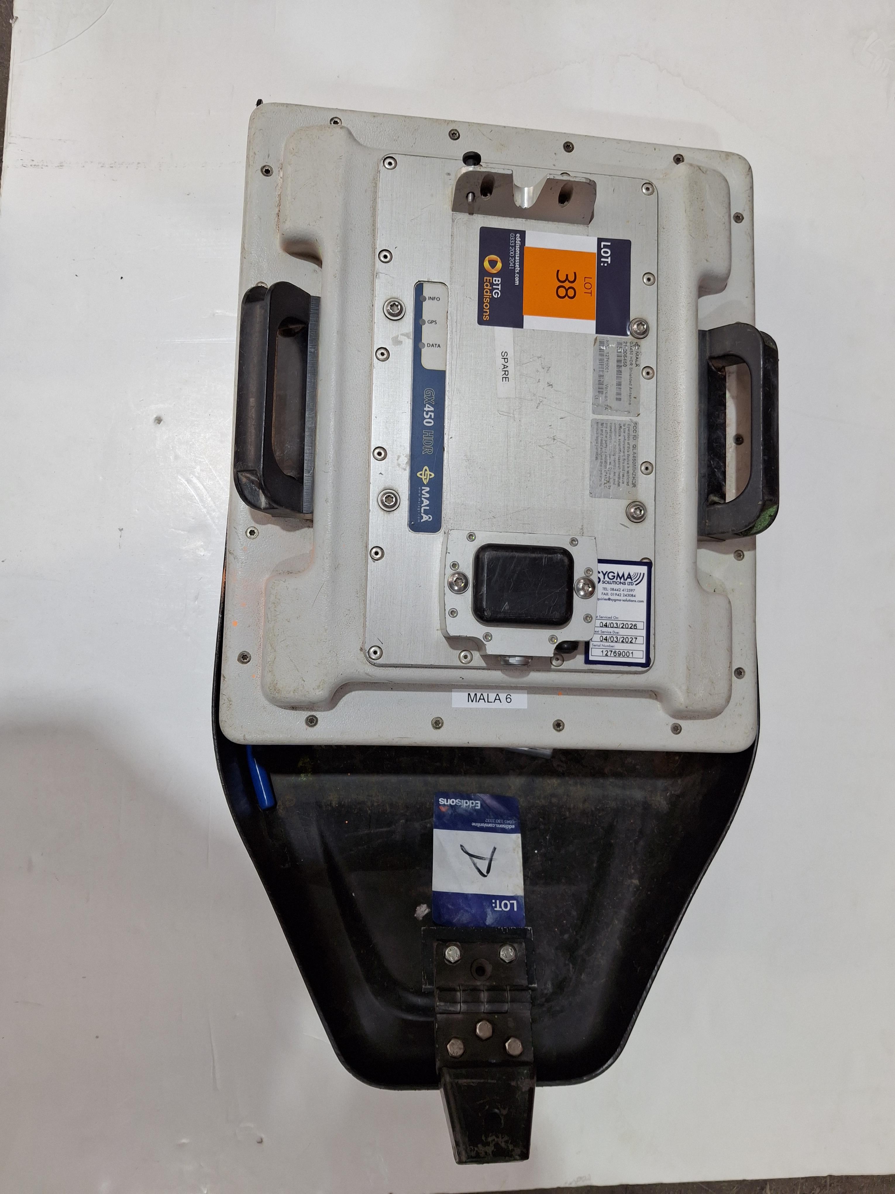 Mala GX450 HDR Shielded Antenna Ground Penetrating Radar; Model: 21-005450; SN: 12769001 Version 2A; - photo 1