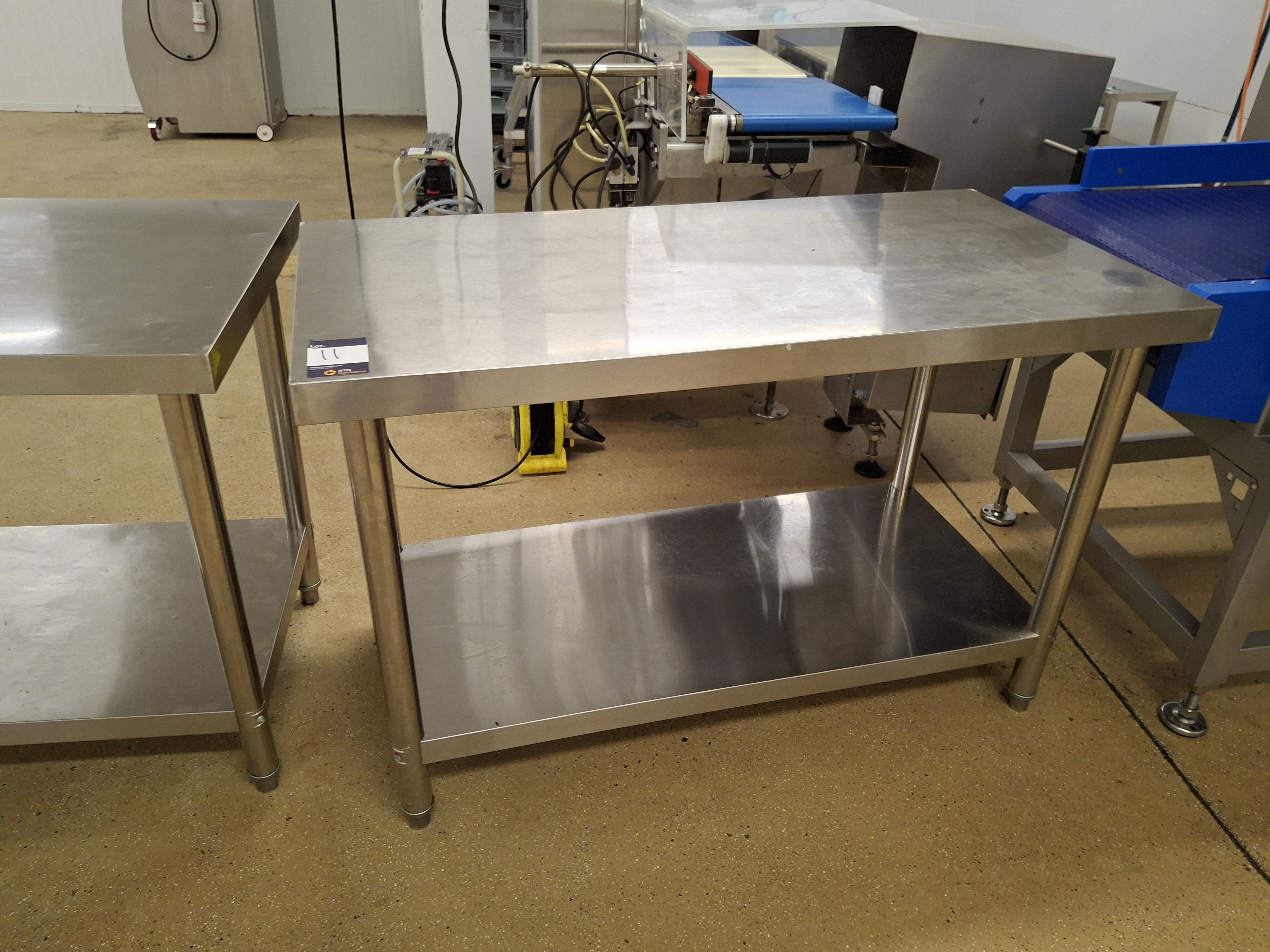 Stainless steel two tier preparation table 1200m(L) x 600(D) x 800(H) — photo 1