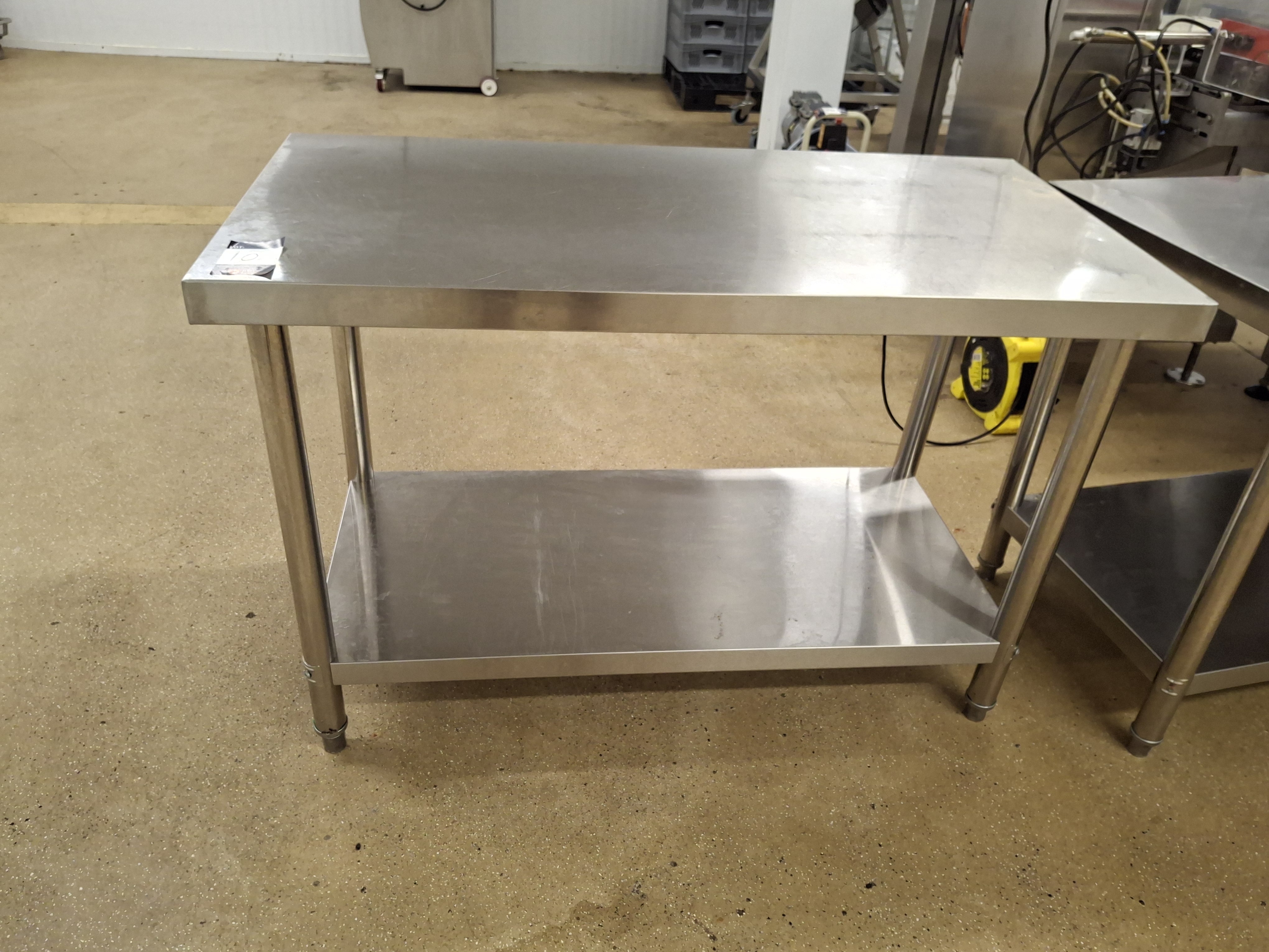 Stainless steel two tier preparation table 1200m(L) x 600(D) x 800(H) — photo 1