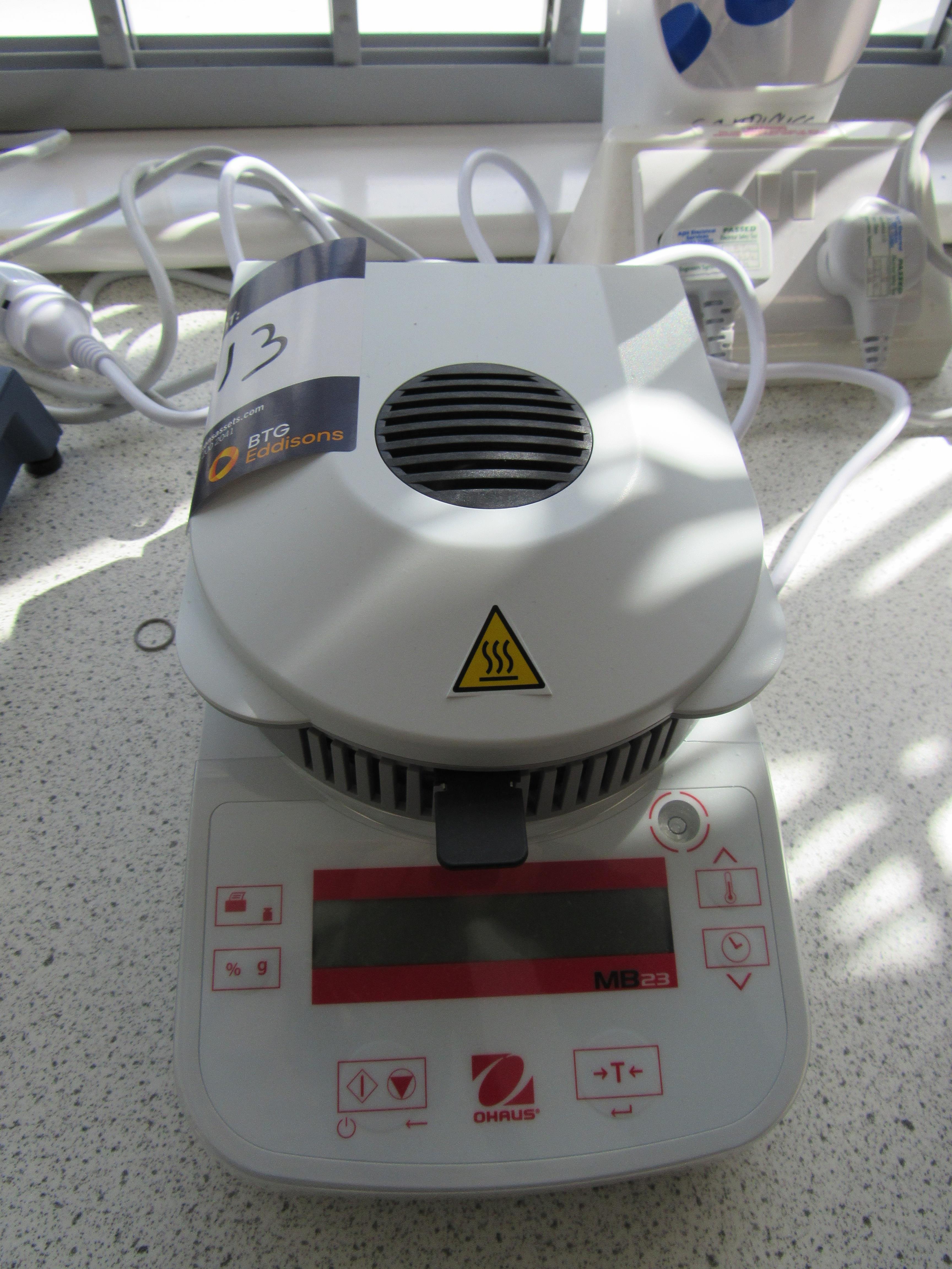 Chaus MB23 moisture analyzer MB232H, 110g, Aug 2025, Serial number C456214529 - photo 1