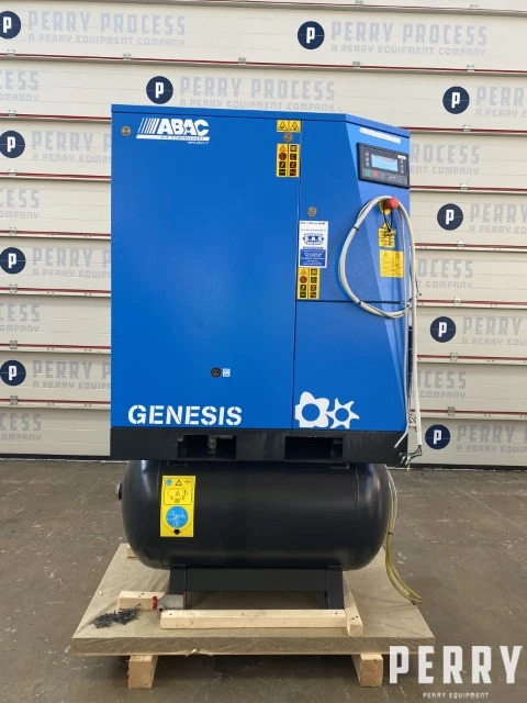 ABAC model Genesis 15*270 air compressor. Unit has a max working pressure of 8bar with 82.3 cfm (139 - photo 1