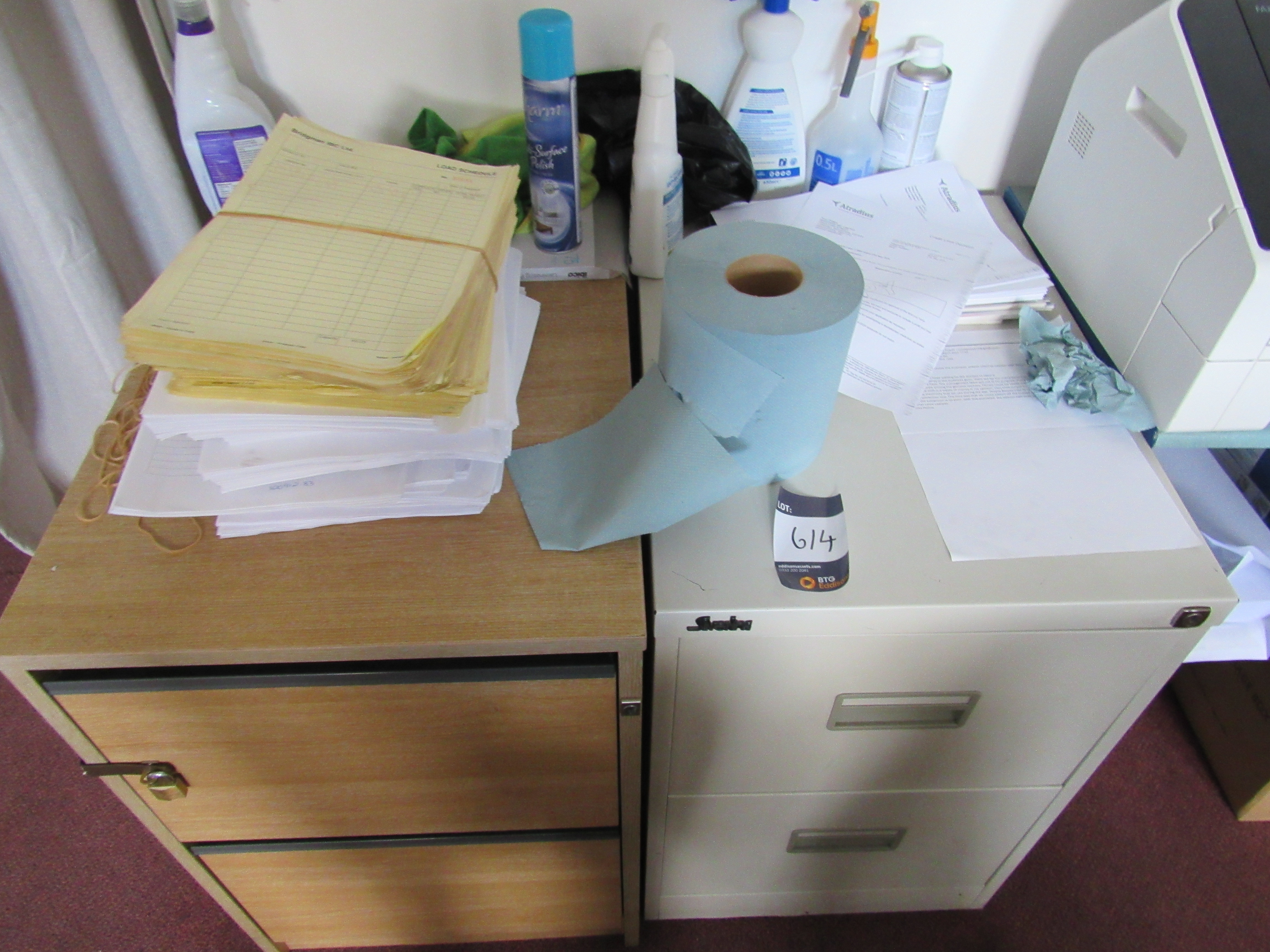 2 maple effect desks - photo 1