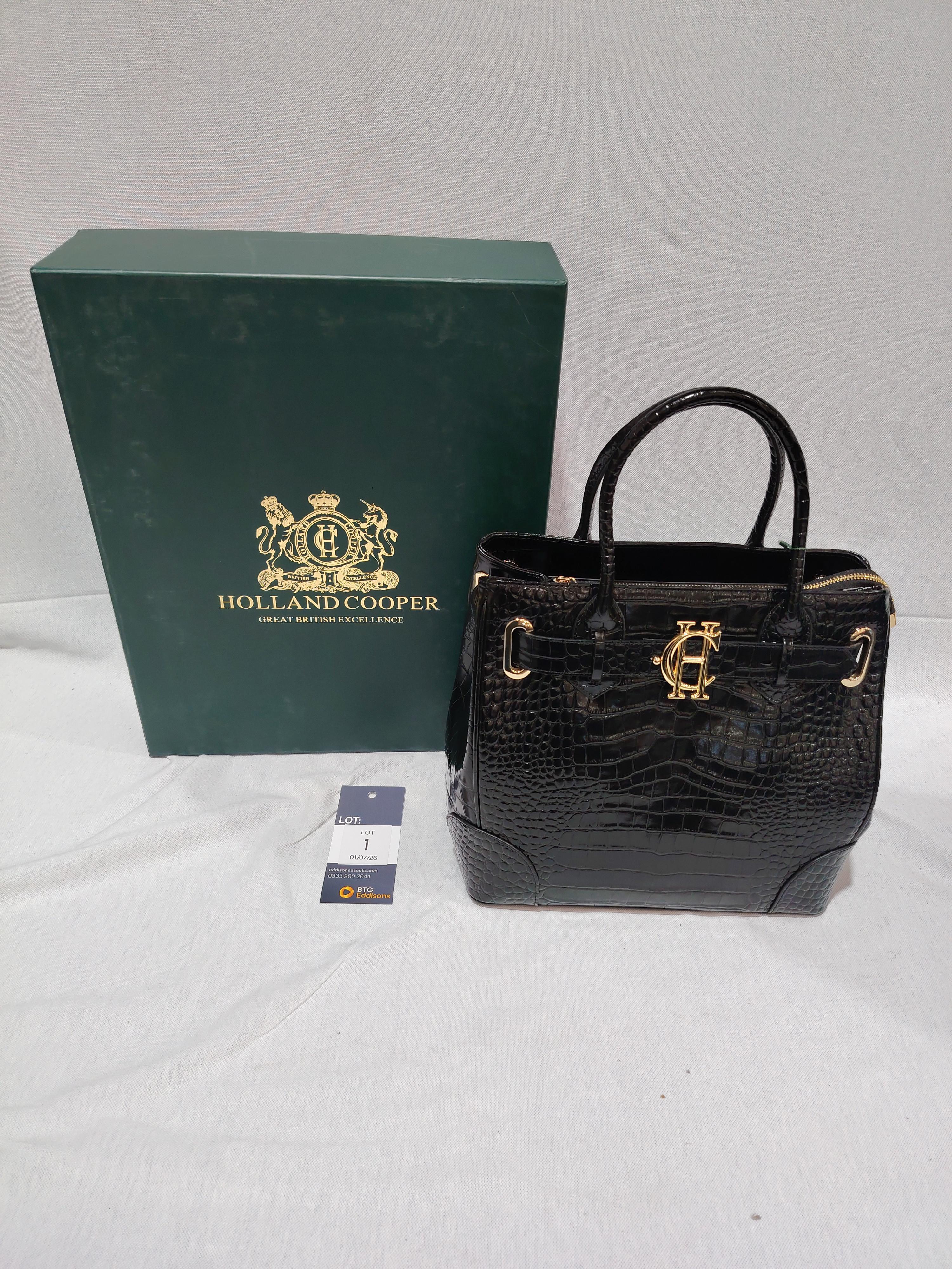 Holland Cooper - Brompton Tote, Black Croc - photo 1