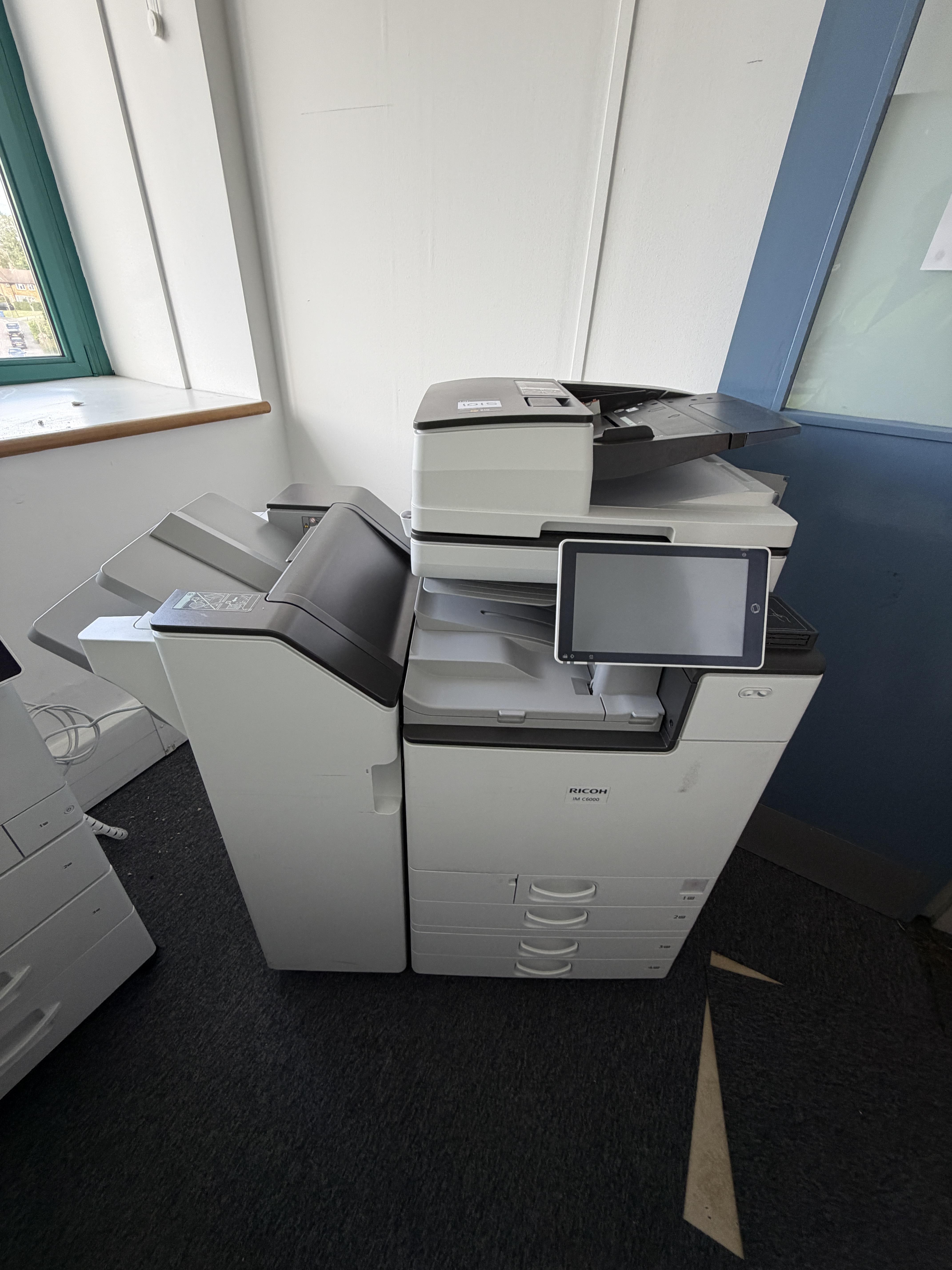 Ricoh IM C6000 Multifunction Colour Laser Printer, 60 PPM printer. (Please note this lot is located - photo 1