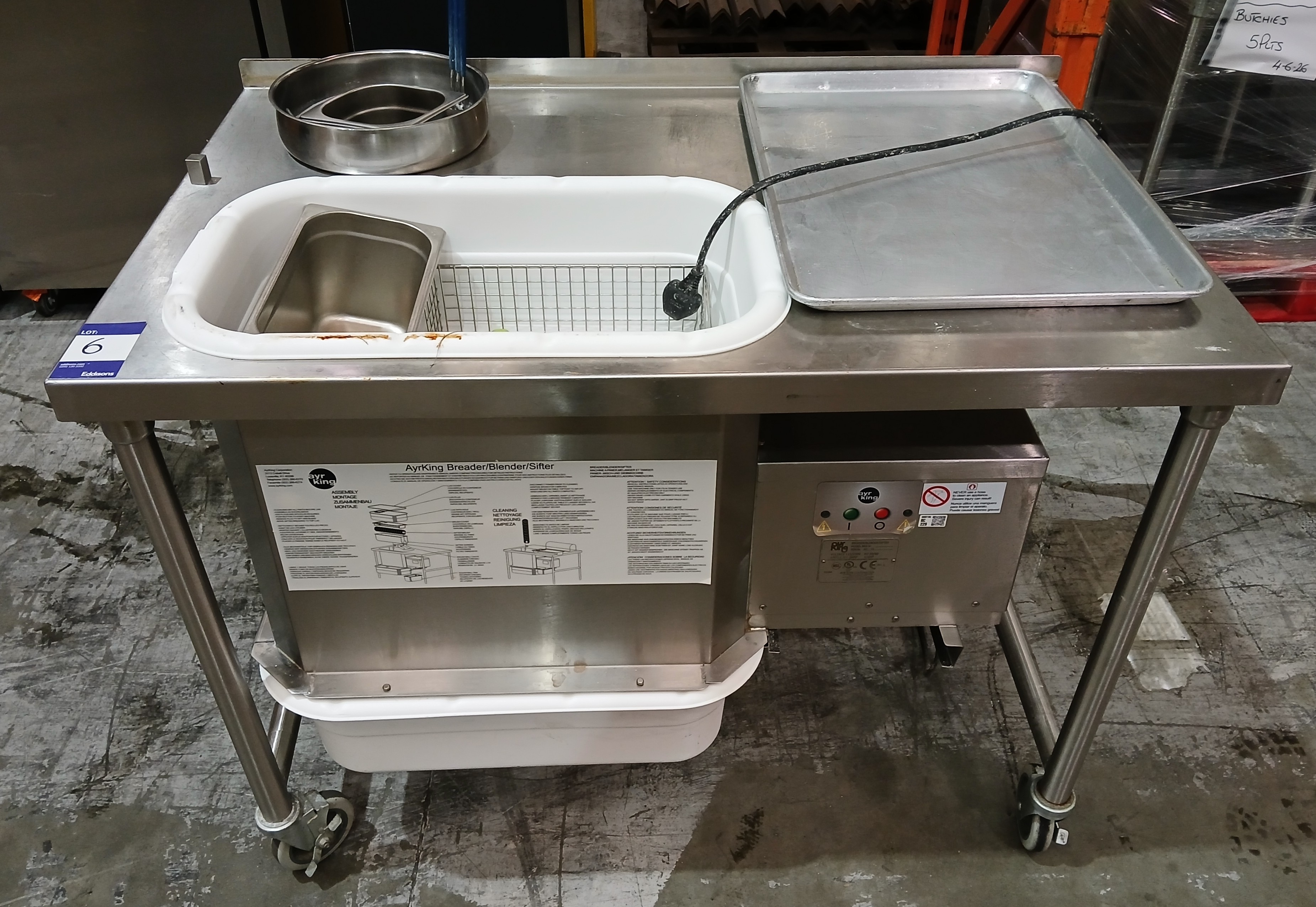 Ayrking BBS-U Breader / Blender / Sifter (Serial Number SP07 210747) (Approx. 1220 (W) x 760 (D) x 9 - photo 1