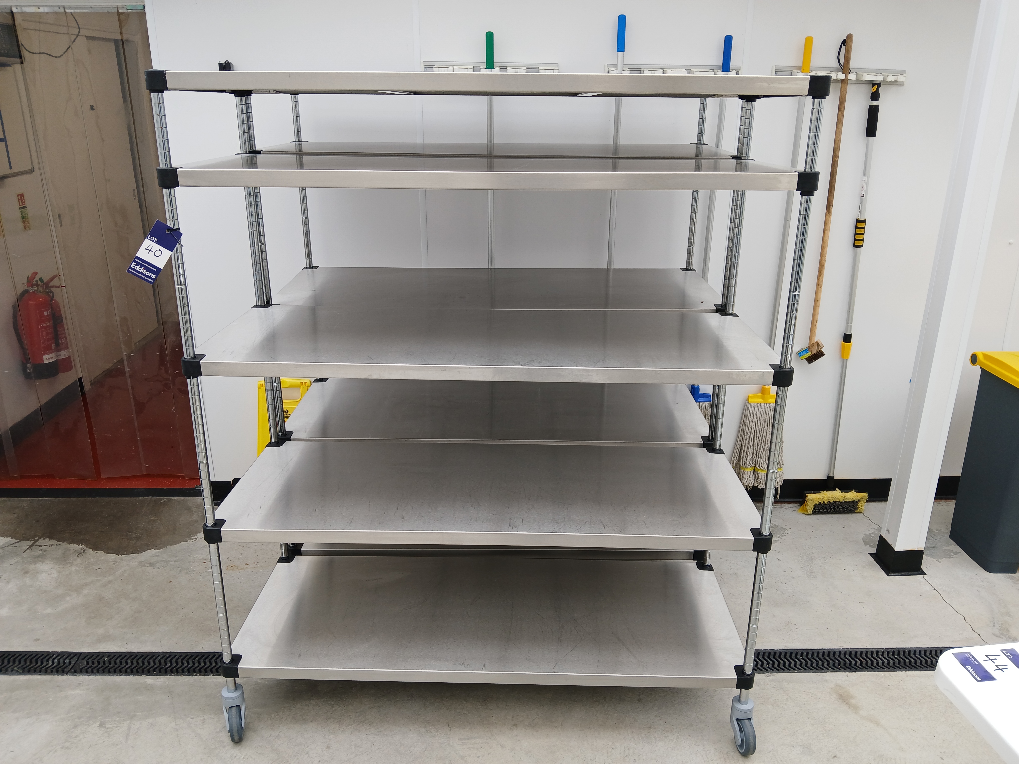 2 x 5 Section Mobile Shelving Units (Approx. 1500W x 600D x 1800H) - photo 1