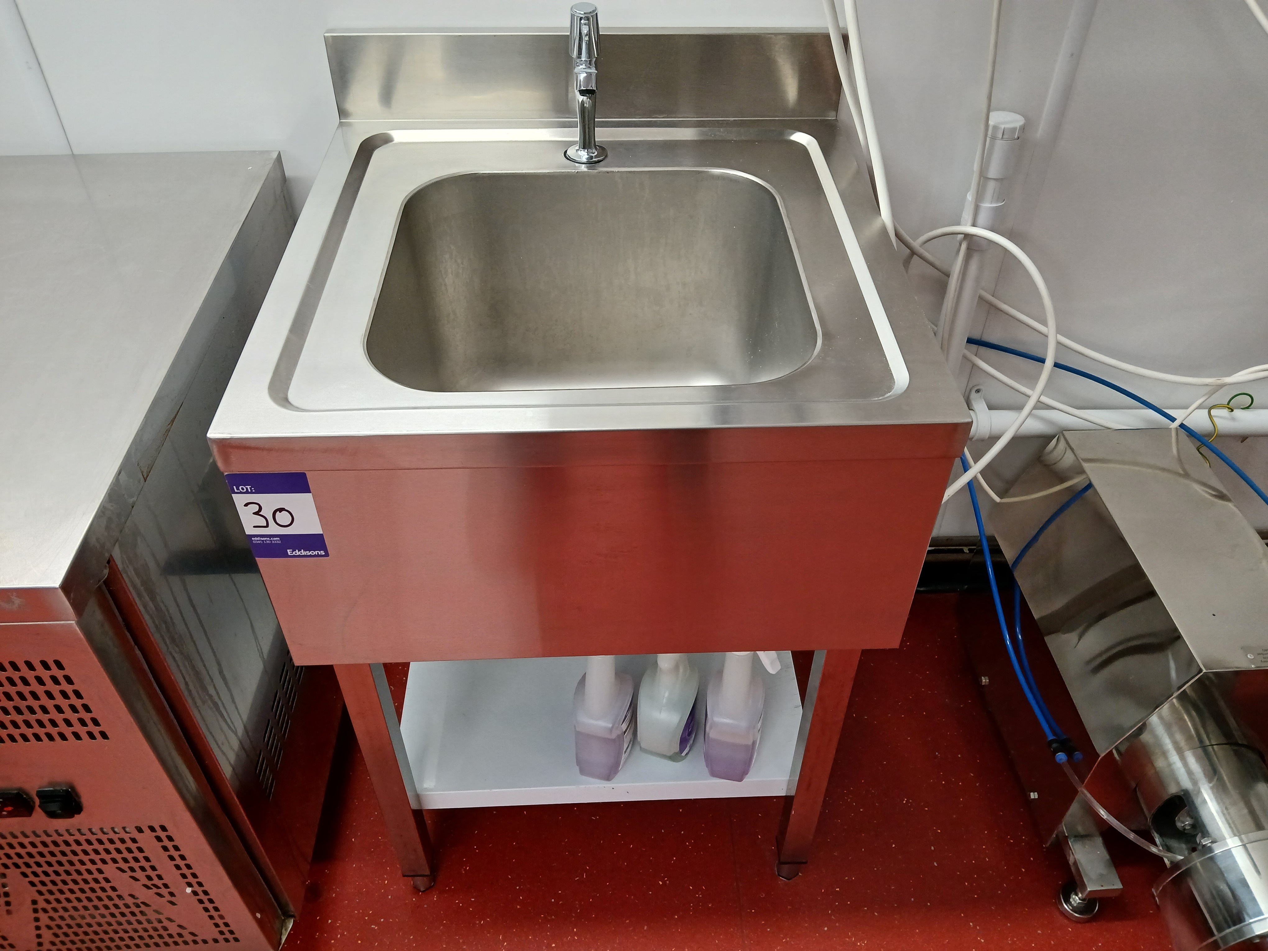 Stainless Steel Single Bowl Sink (Approx. 600 x 600) (Purchasers responsibility to disconnect and re - photo 1