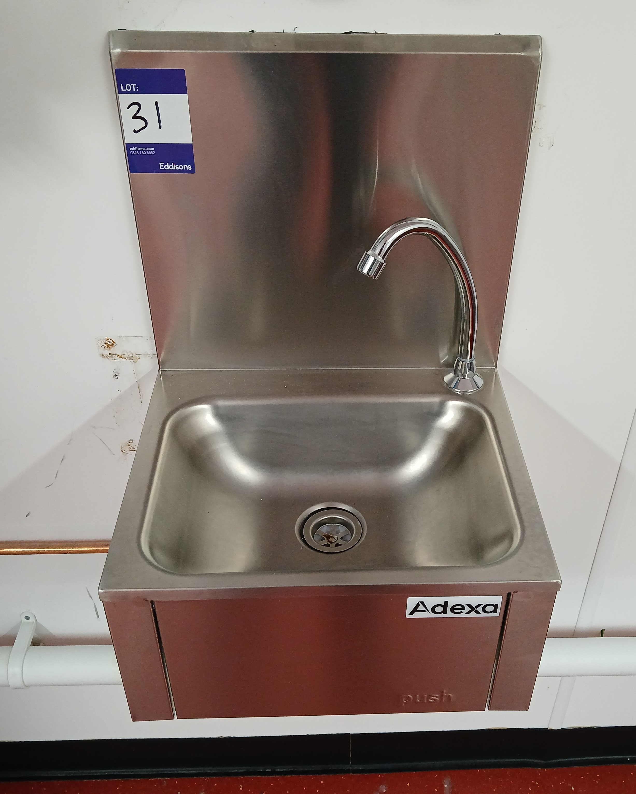 Adexa Stainless Steel Wash Basin (Approx. 400 x 340) (Purchasers responsibility to disconnect and re - photo 1