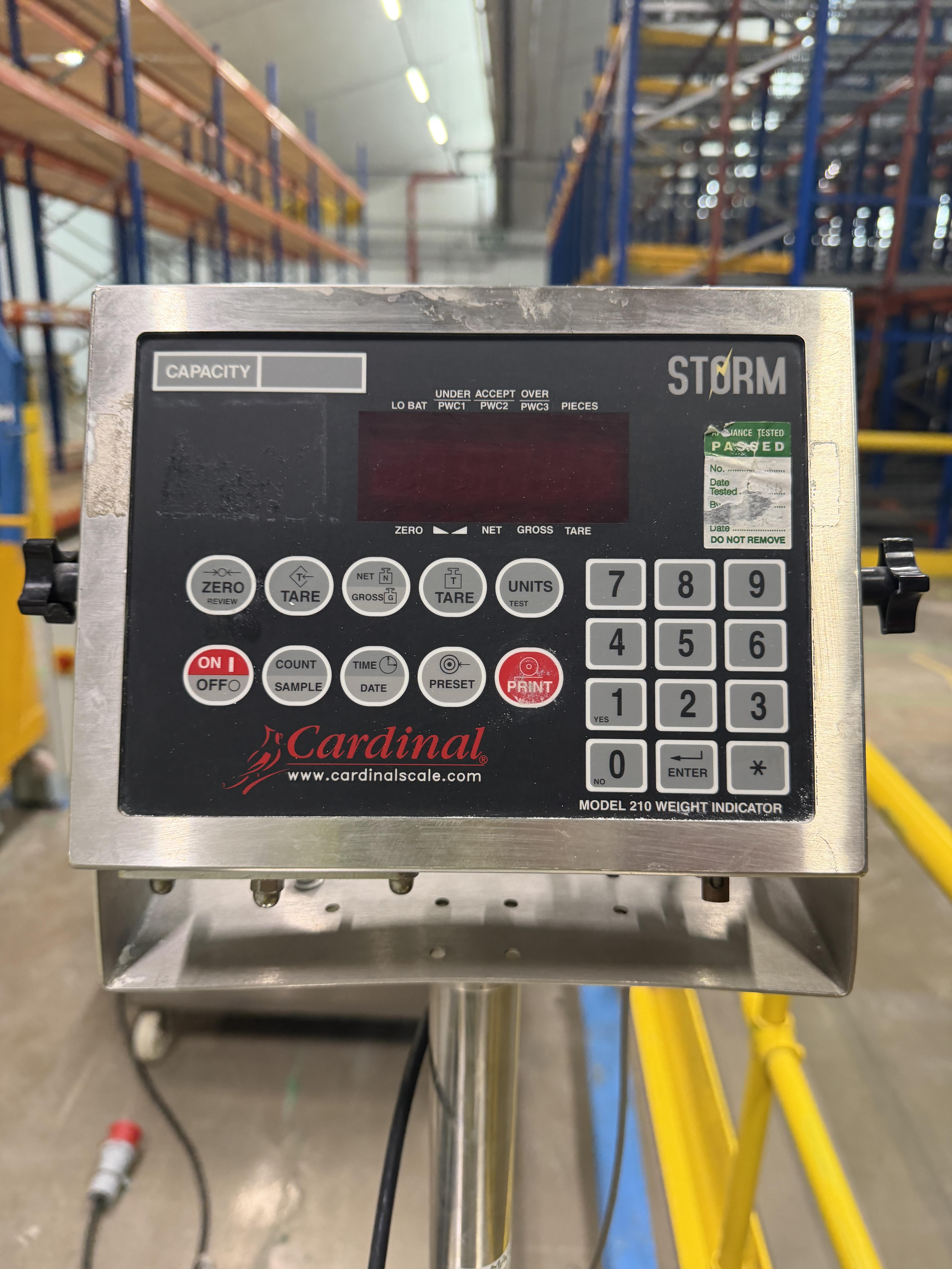 Cardinal Scale Model 210 EU. Storm range. Scale 40 x 40am, cw Zebra GK420 label printer and SS work - photo 1
