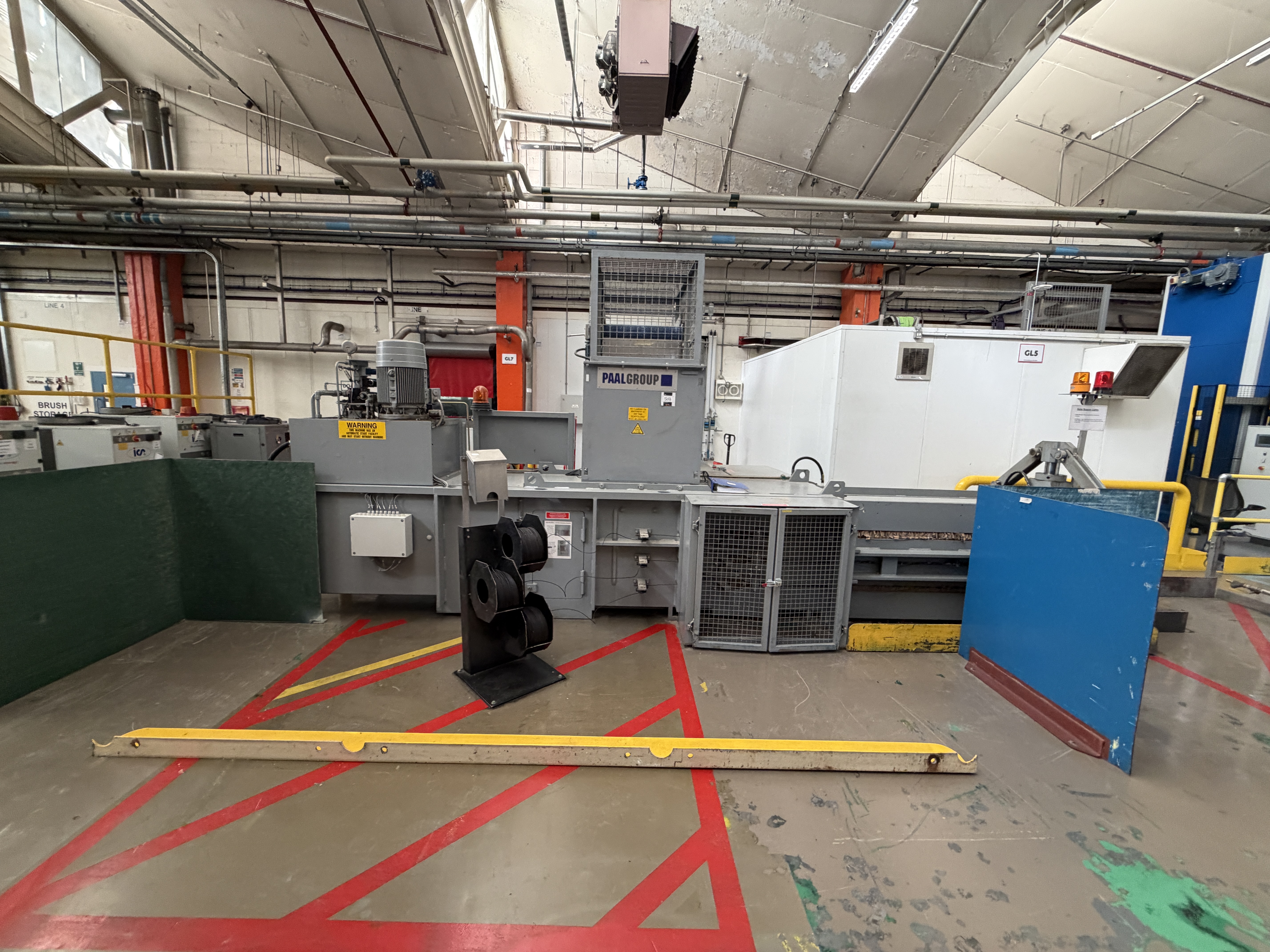 PAAL Group Baler. Pacomat1-35. YOM 2008. Fully automatic channel baler with triple wire binding. Top - photo 1