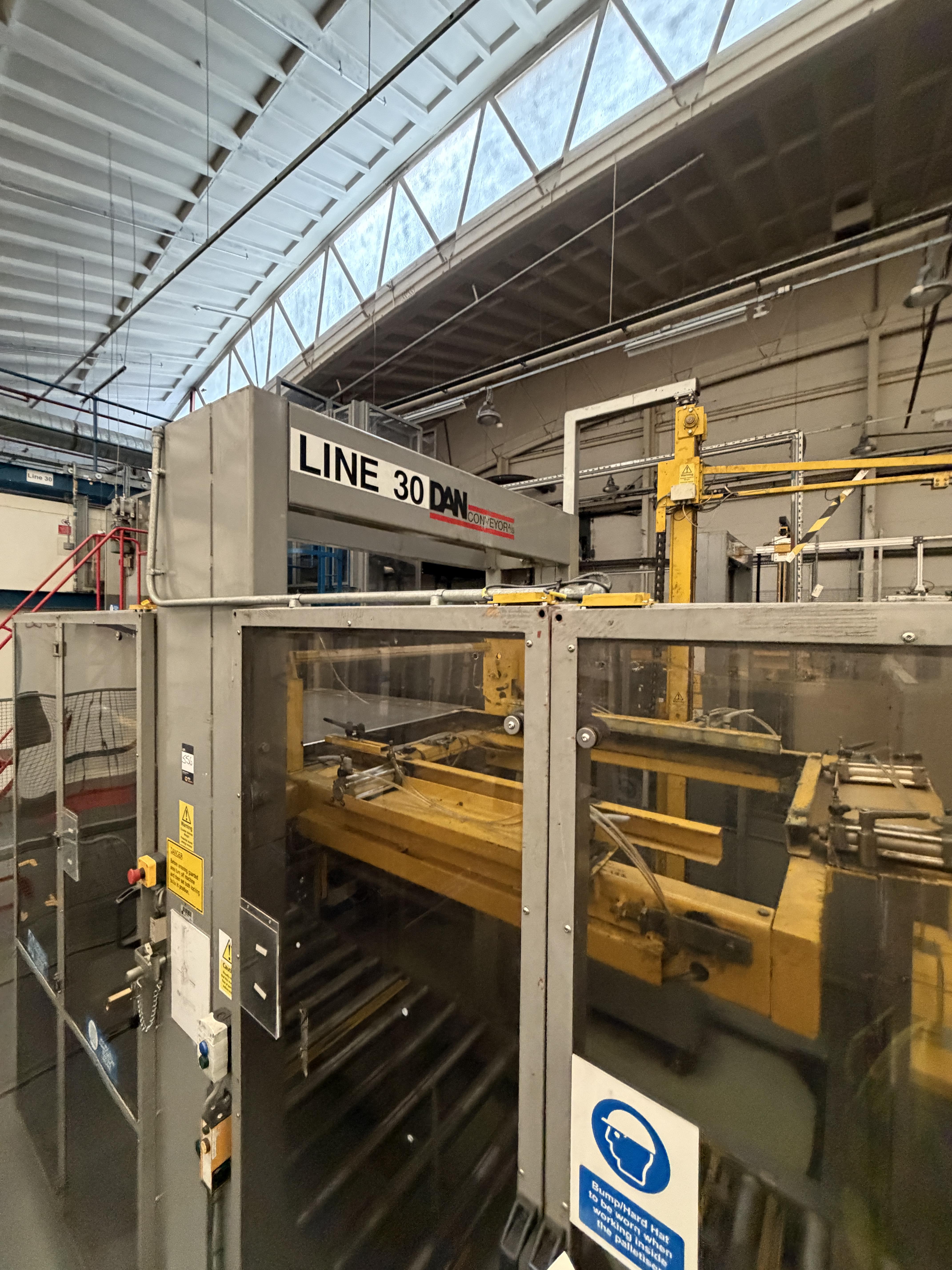 Dan Palletiser A/B De-elevator, Box Collater and Pallet Loader. Boxes fed by inffed conveyor and col - photo 1