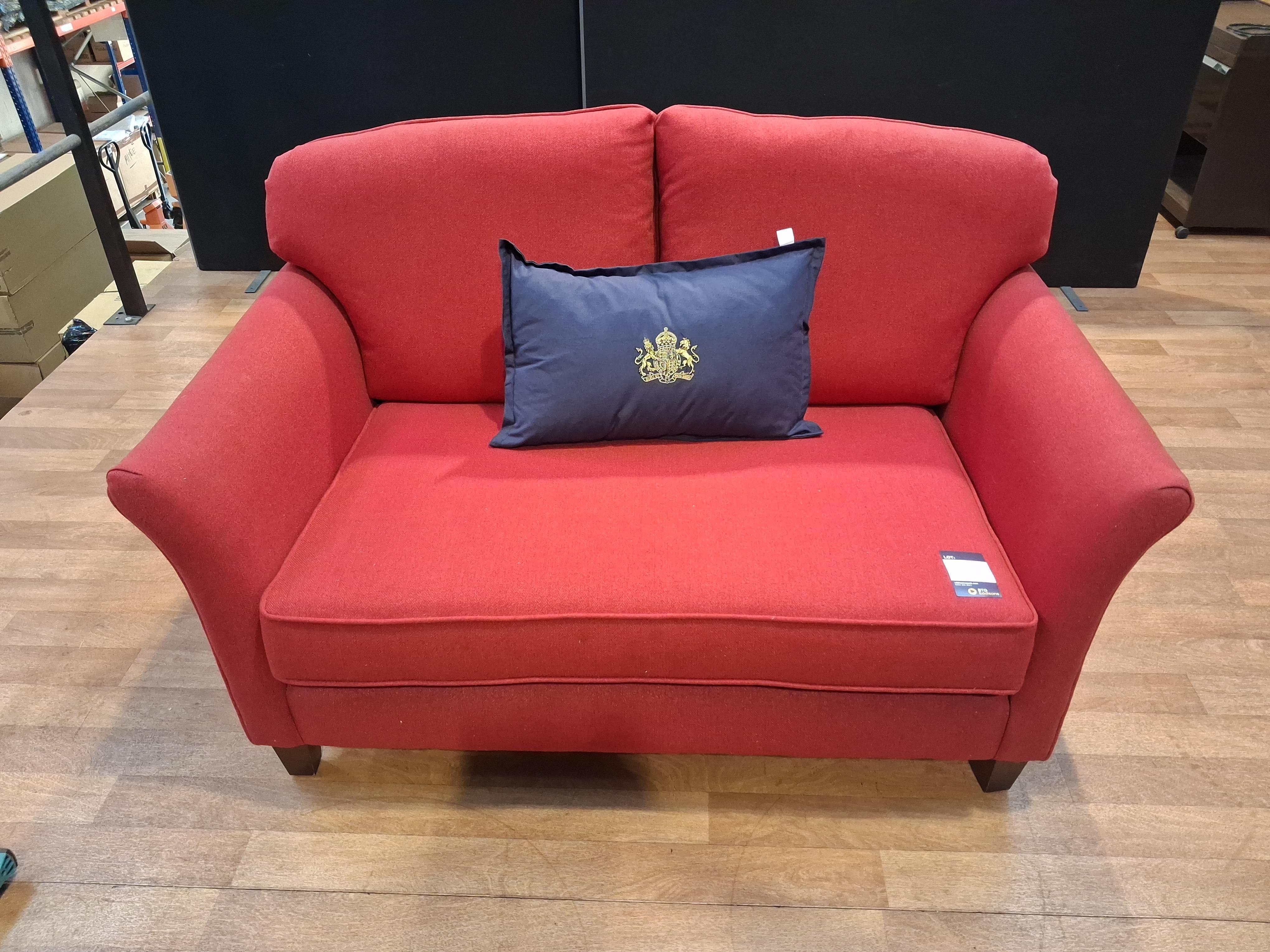 Red Two Seat Sofa - photo 1