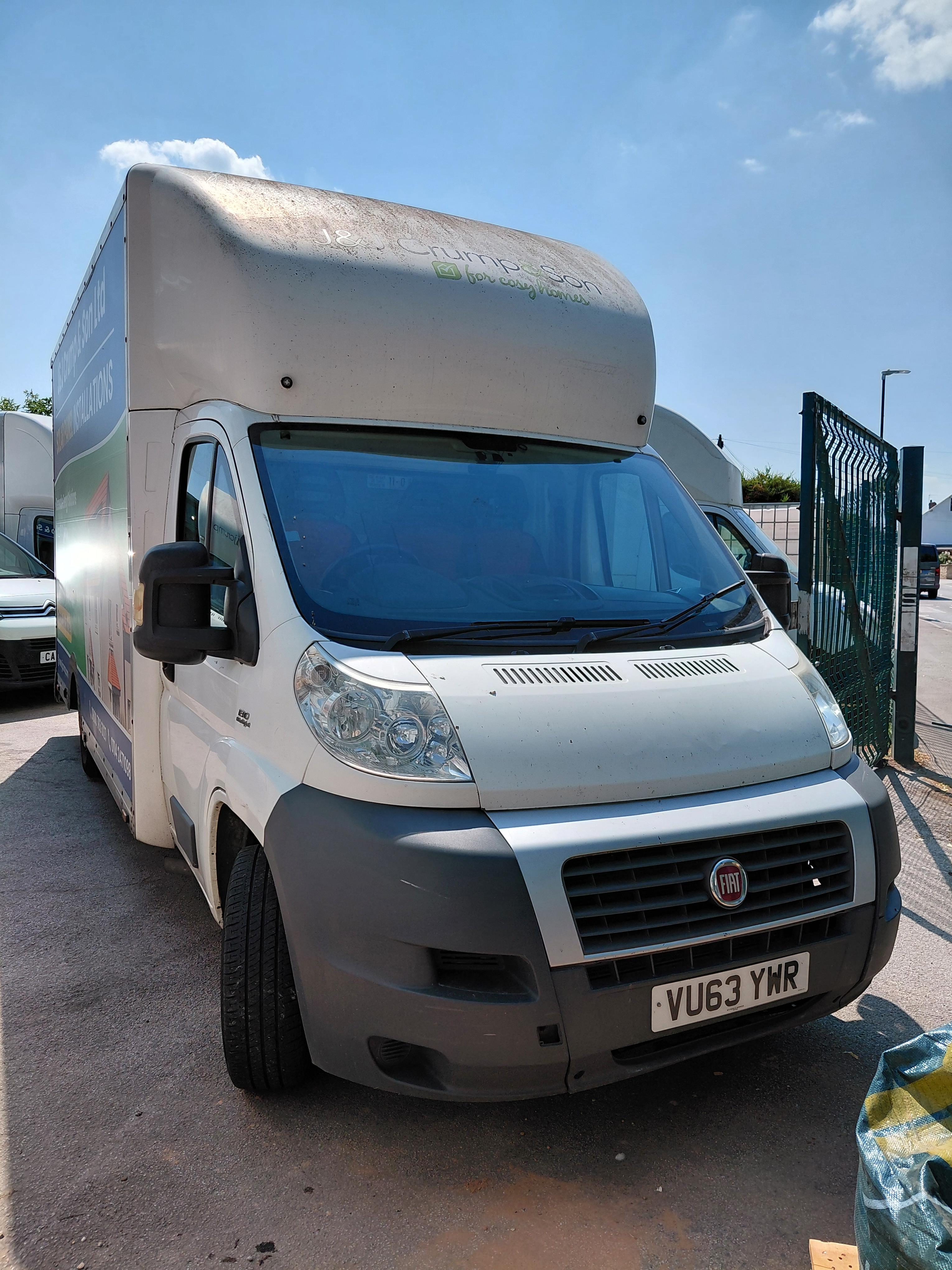 FIAT DUCATO 130MultiJet Maxi Mover Box Van. Registration: VU63 YWR. Mileage at last MOT (Jan 2026): - photo 1
