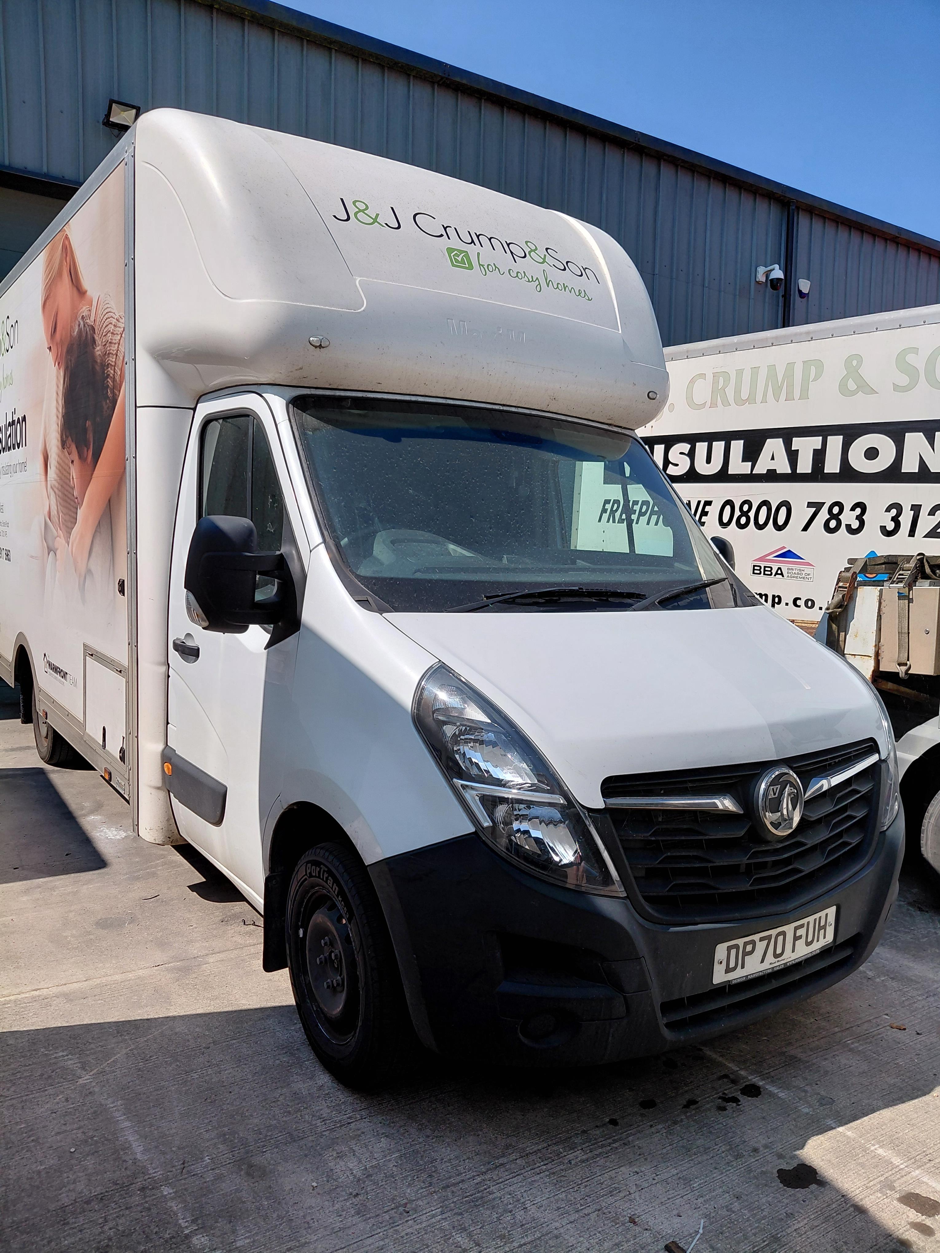 VAUXHALL MOVANO 3500 L3 DIESEL FWD 2.3 Turbo D 135ps H2 Van. Registration: DP70 FUH. Mileage: 127,42 - photo 1