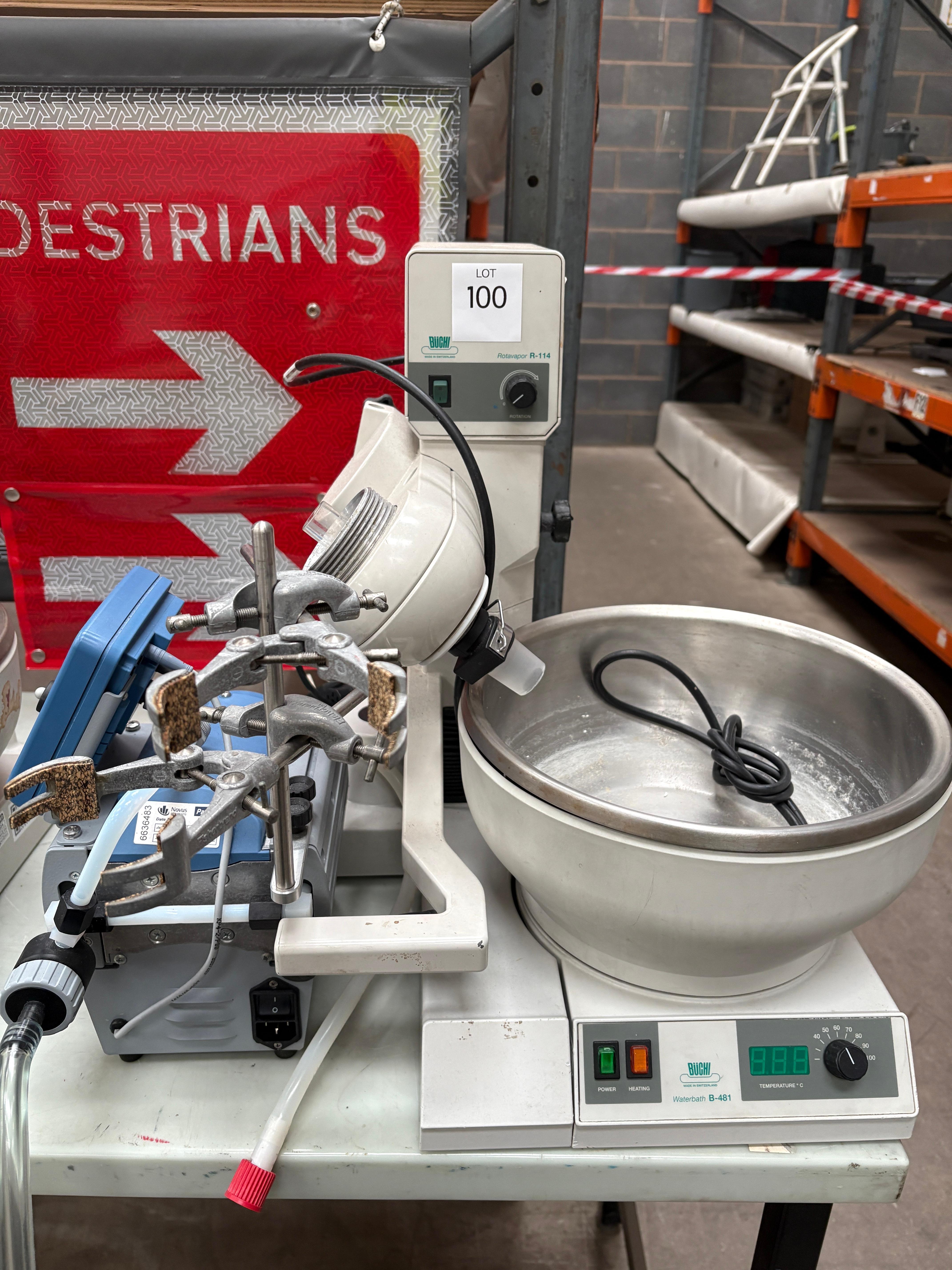 Buchi Rotavapor R-114 with Buchi Waterbath B-481 and Vacubrand CVC 3000 pump - photo 1