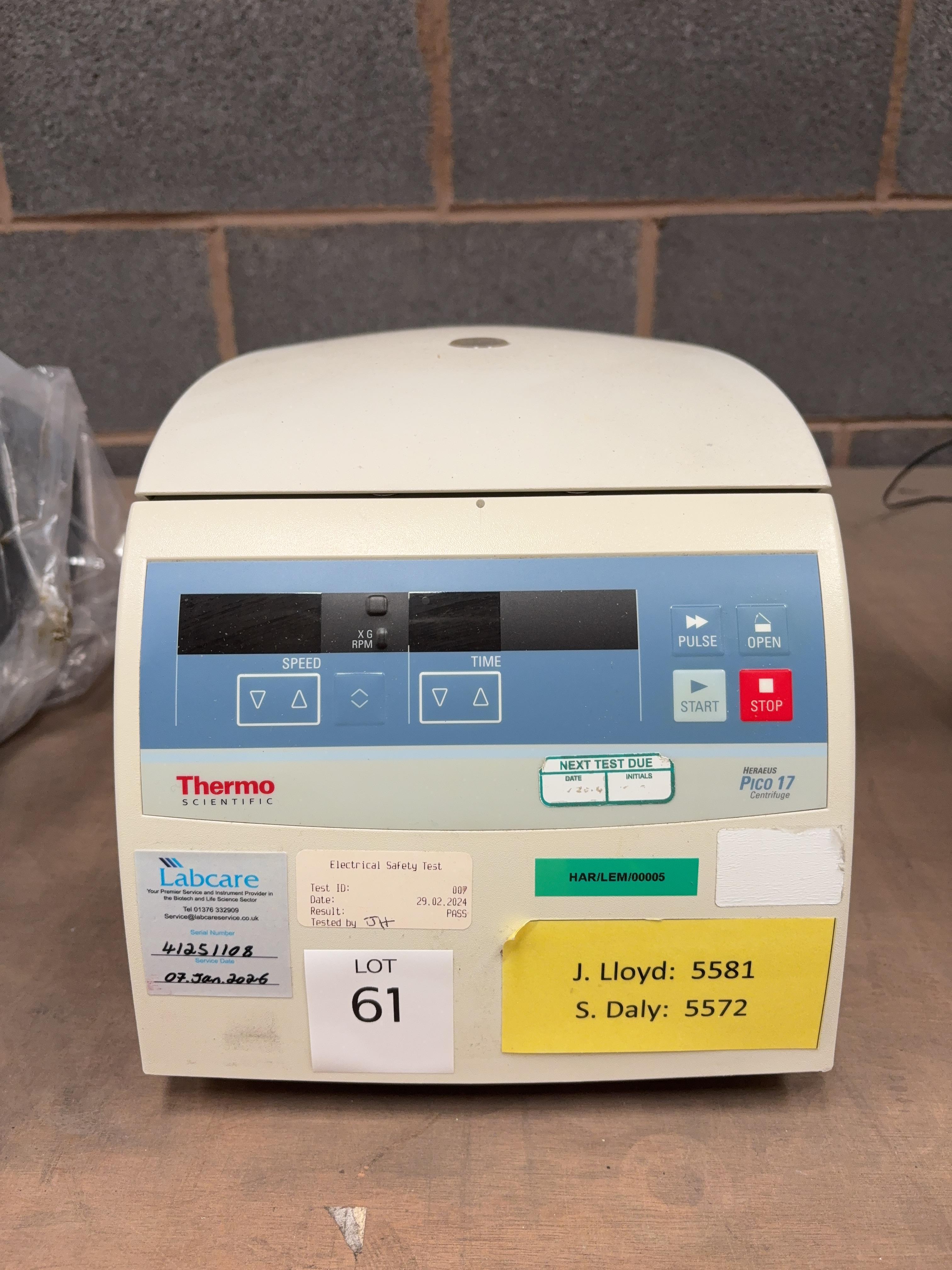 Thermo Scientific Heraeus PICO17 centrifuge - photo 1