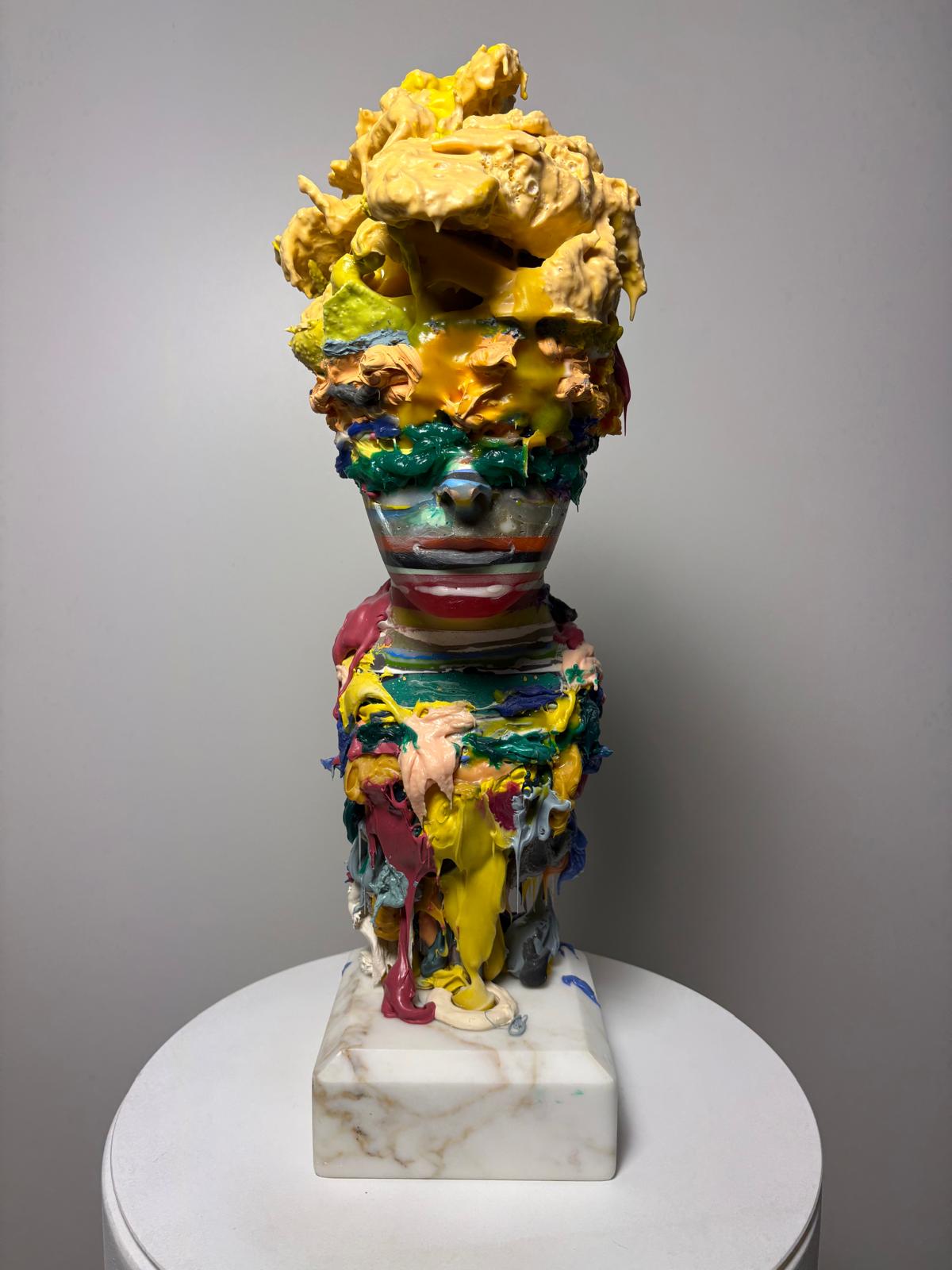 Domenico Ludovico Life in Colours, 2025 Resin and very precious Cacatta Marble from the Apuan Alps T - photo 1