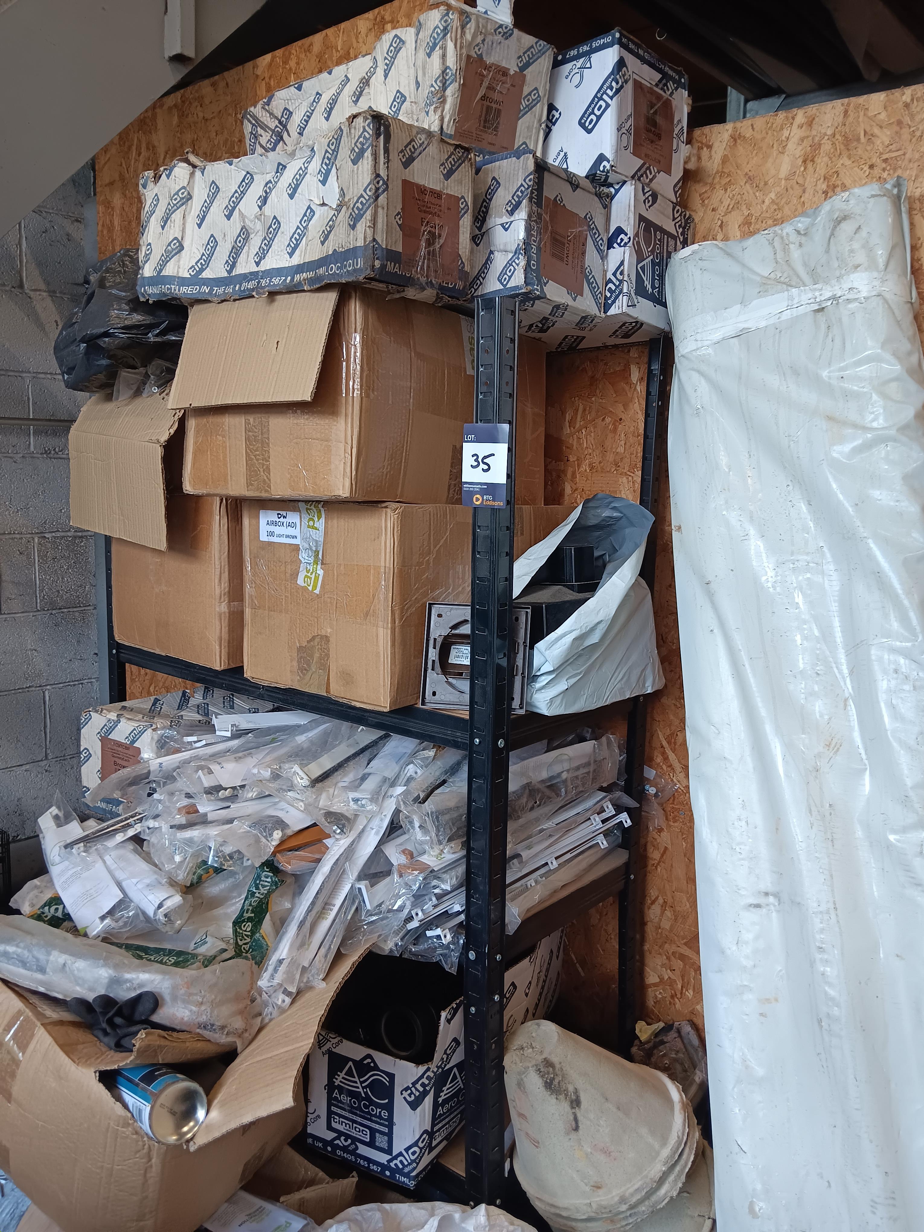 Single bay of racking and contents to include cavity grills, airbox components and Aerocore componen - photo 1