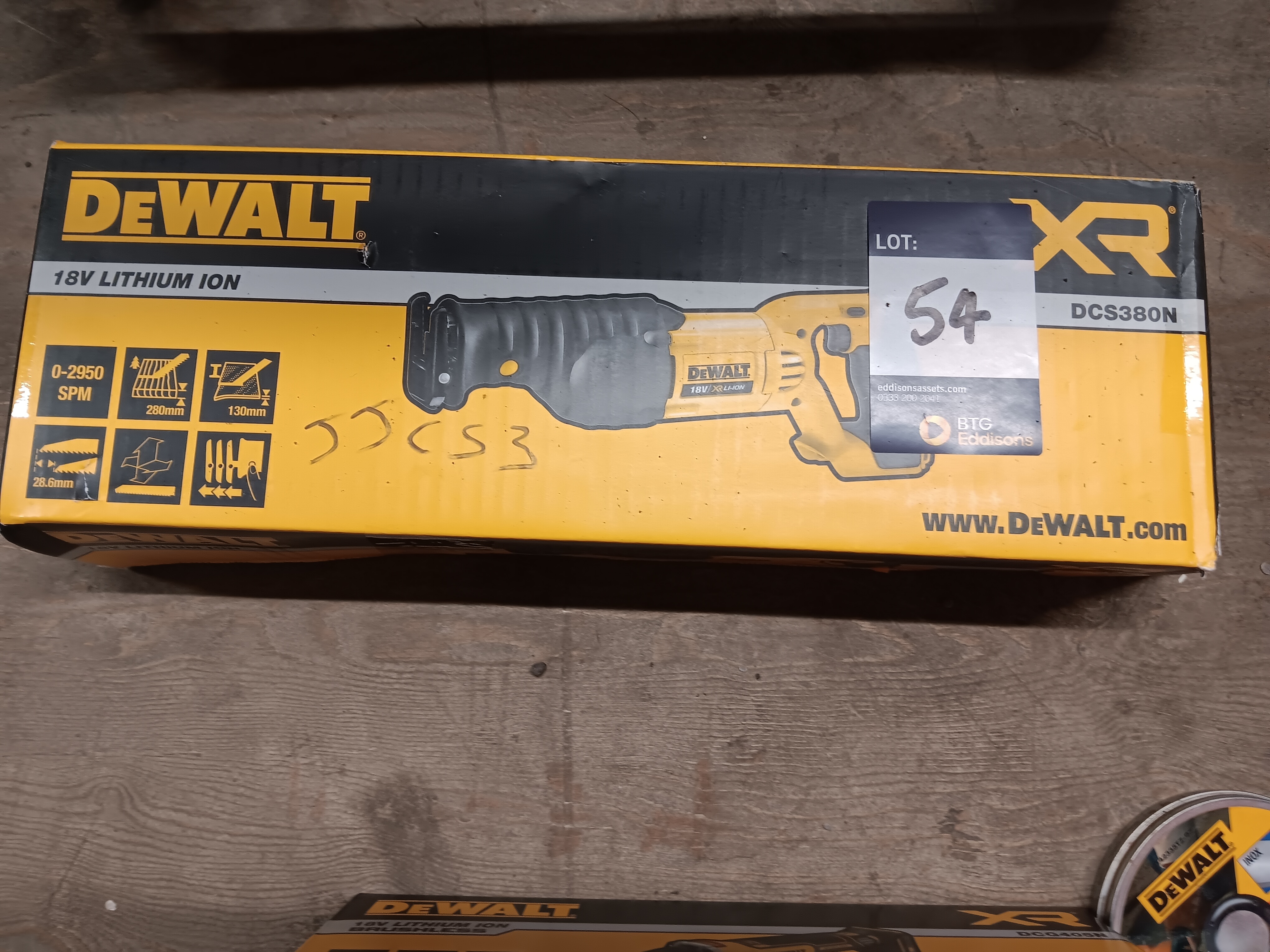 DeWalt DCS380N 18v XR cordless reciprocating saw (body only). (Location mezzanine) - photo 1