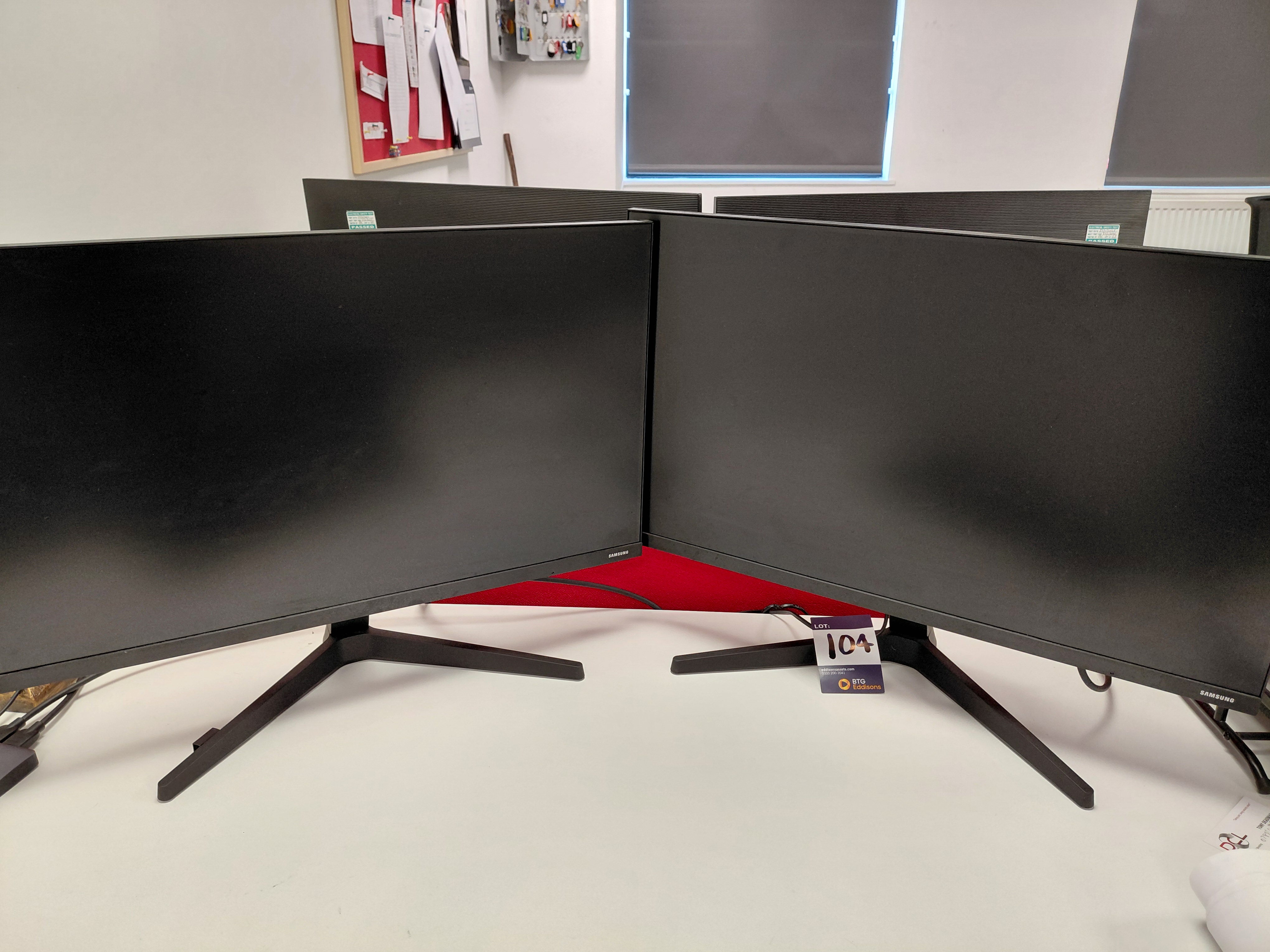 2 x Samsung F27T350FHR 27in LED monitors, S/N Q6GZHK7TC00258T & 96GZHK/TC00243E - photo 1