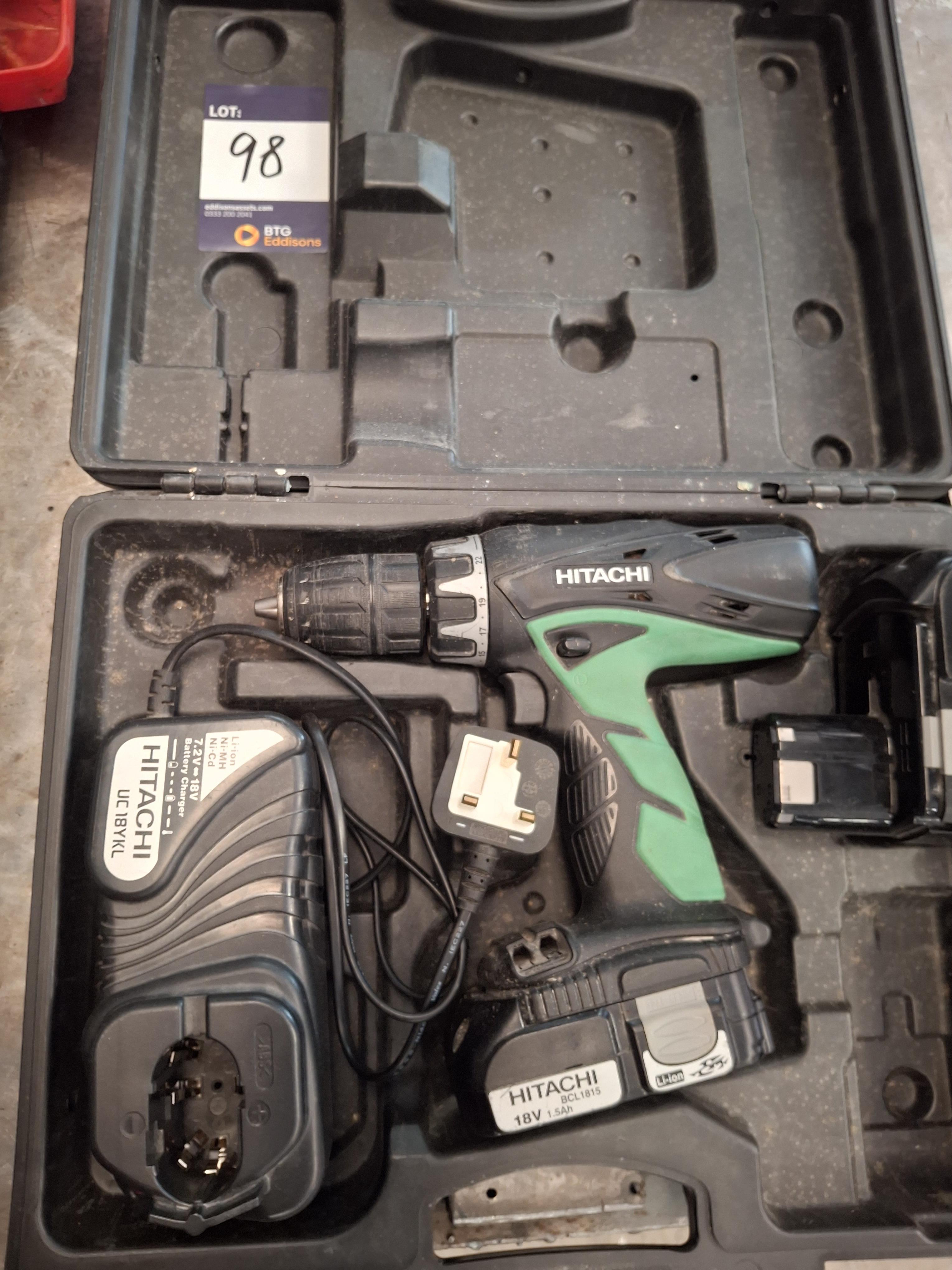 Hitachi 18v drill with 2 batteries - photo 1