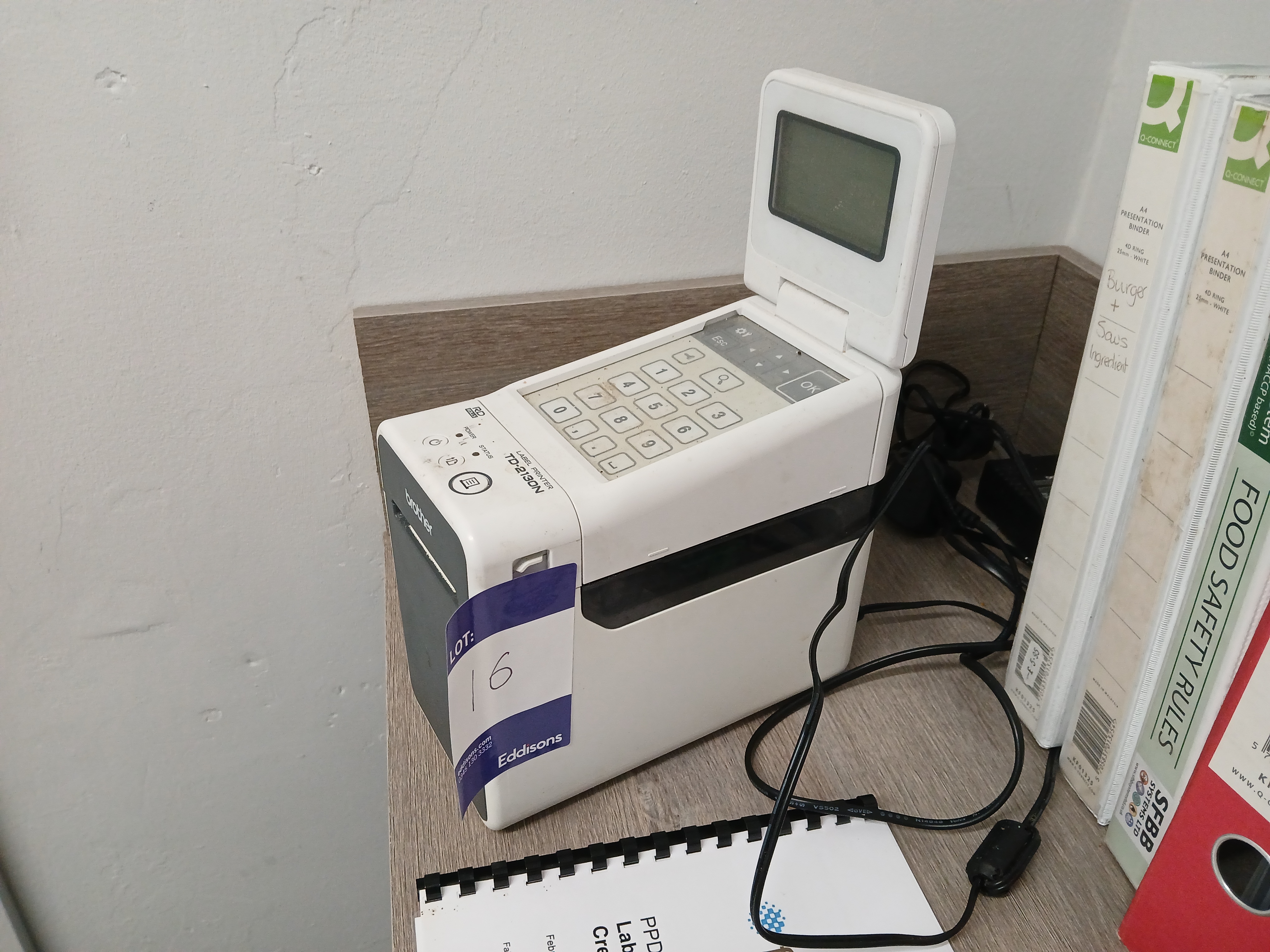 Brother TD-2130N Label Printer (sold subject to vendors acceptance of winning bid) - photo 1