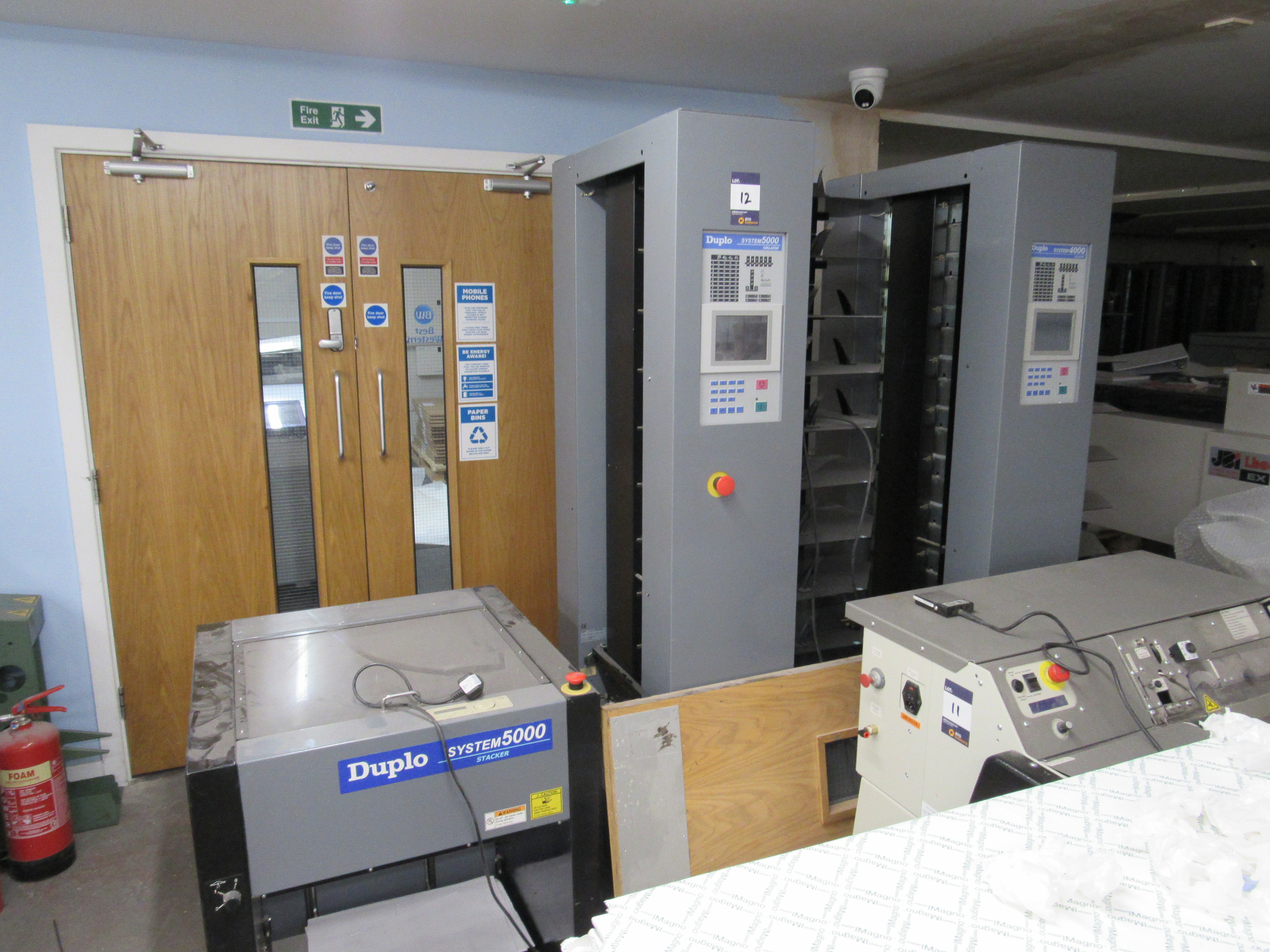 Duplo System 5000 Collator DC10/60 Serial Numbers 050900117, 020200028, Duplo 5000 stacker - photo 1