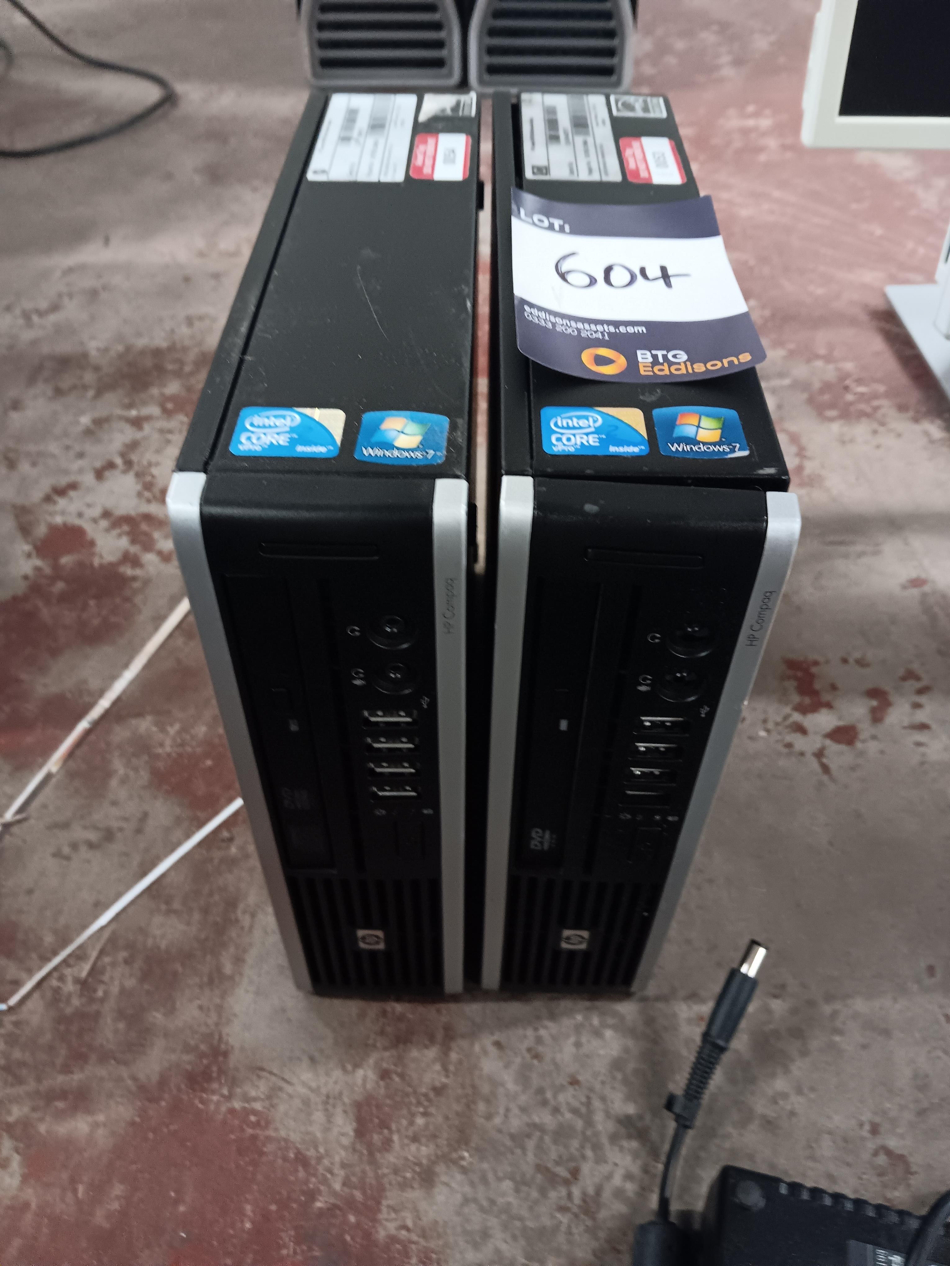 2 x Hewlett Packard desktop PC�s, Intel Core 2 VPro processor, Windows 7, no hard drive - photo 1