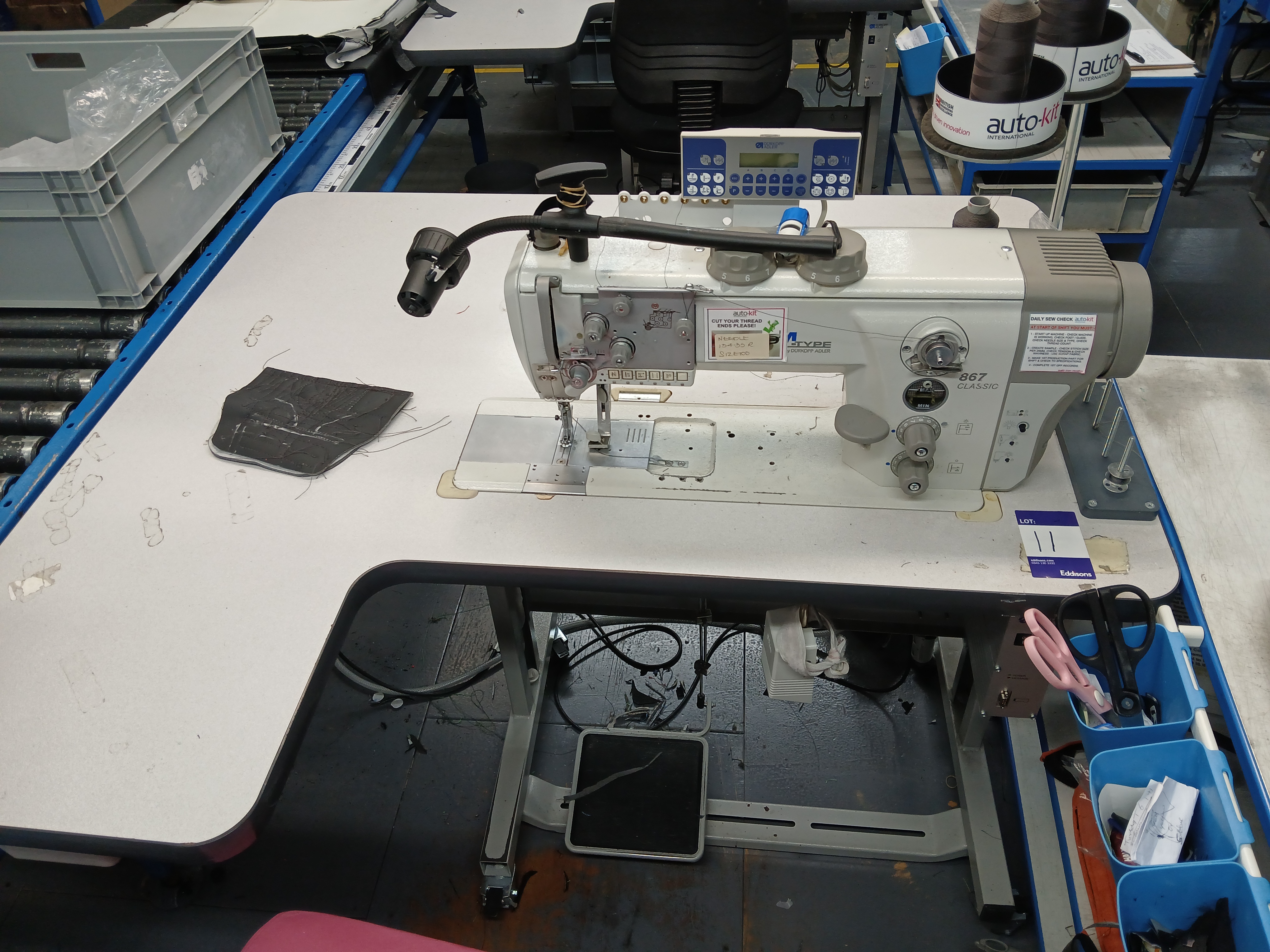 Durkopp Adler 867 Classic Walking Foot Sewing Machine (Type 0867 990203, 867-190322-M, Serial Number - photo 1