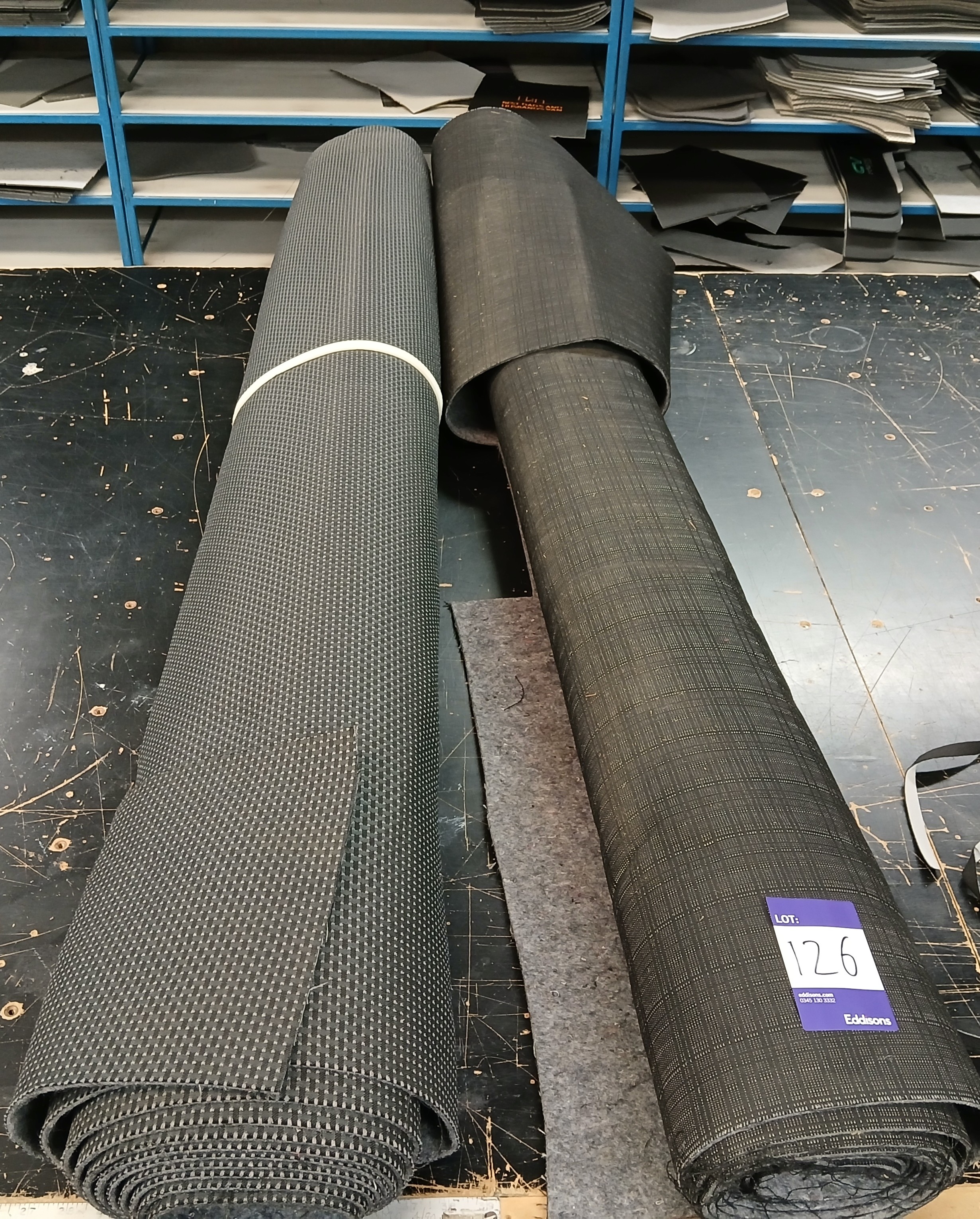 Lot Comprising Mercedes Sprinter 2 x Part Rolls of Fabric, Located on Mezzanine - photo 1