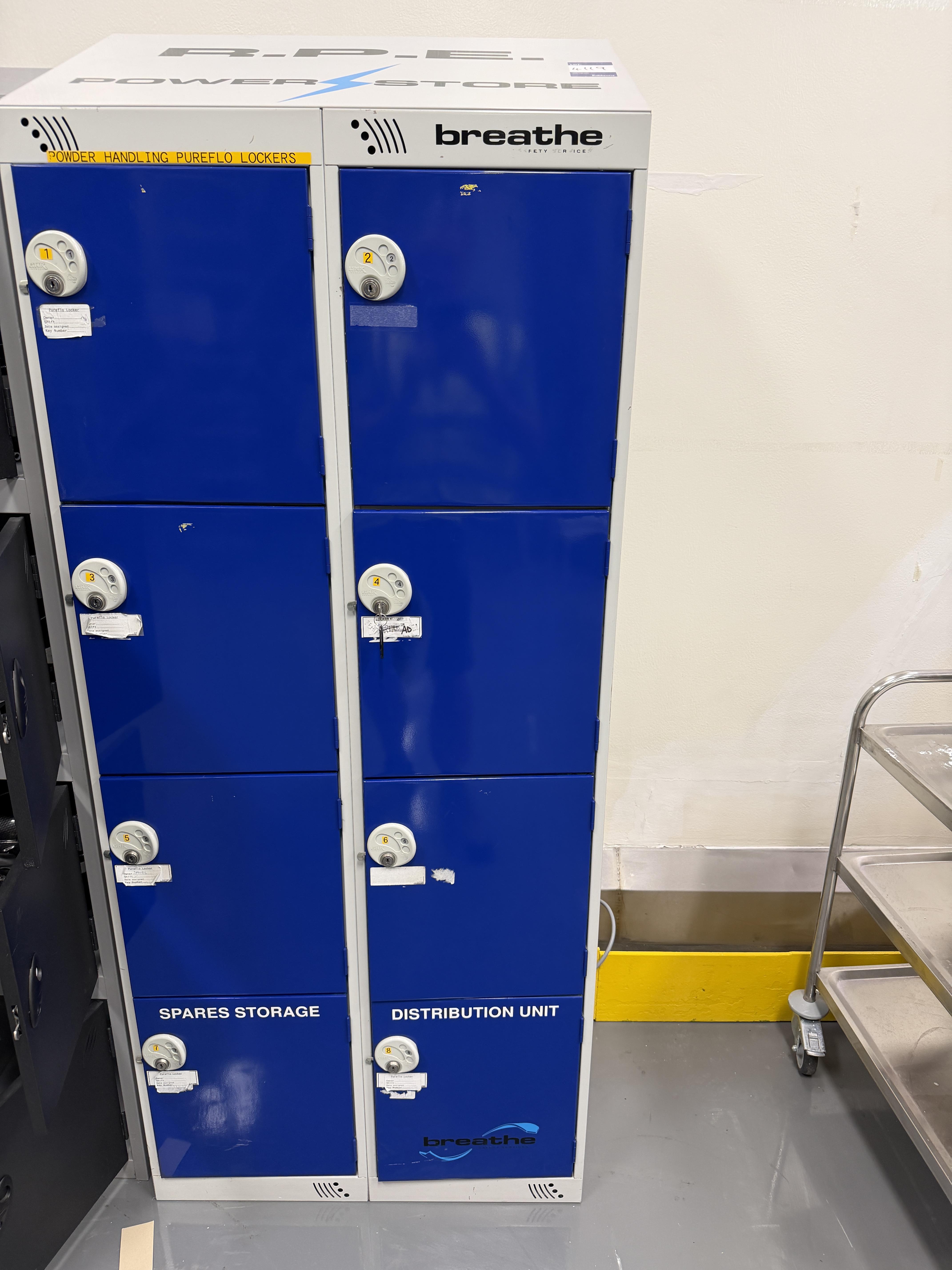 Pureflo Changing Locker. Eight section Changing Locker for Pureflo Breathing Helmets with 6 x Helmet - photo 1