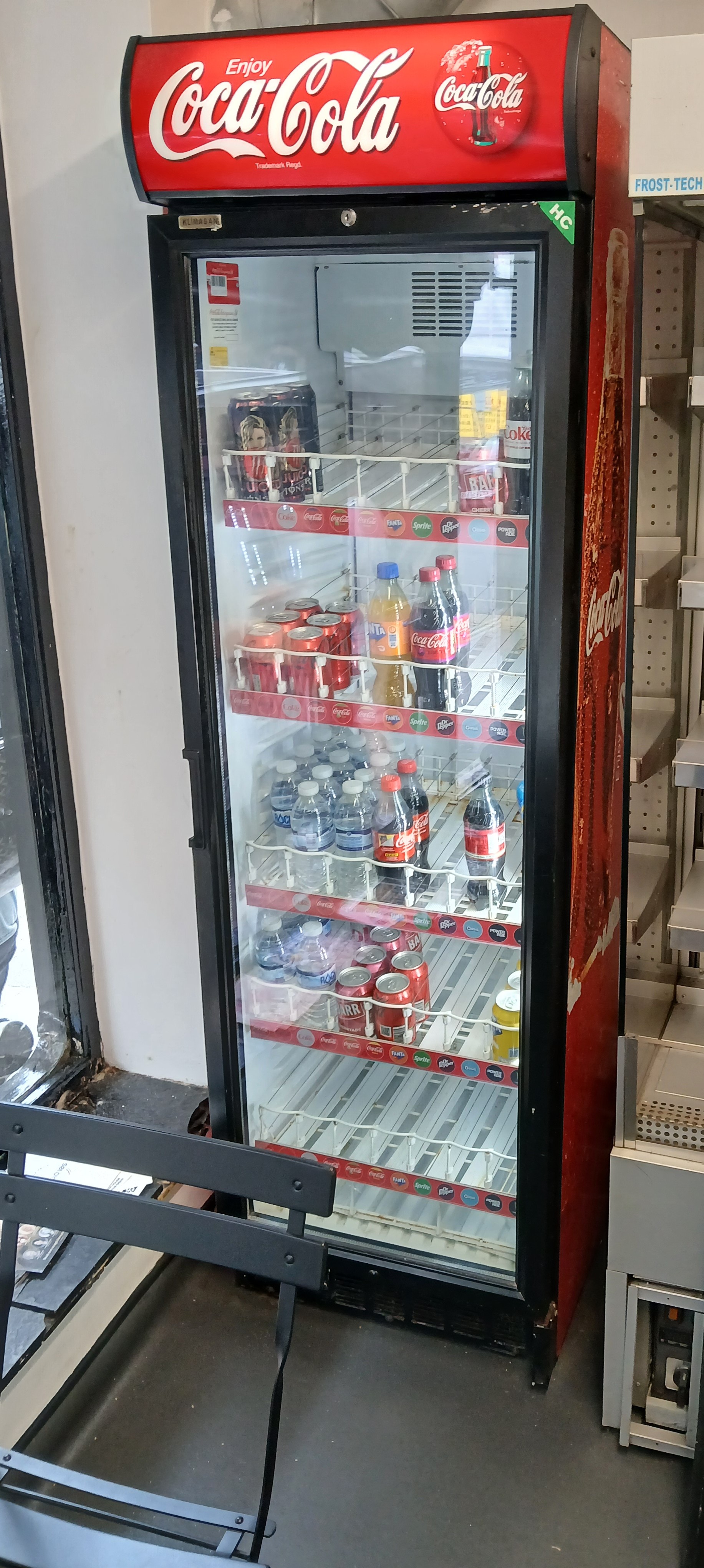 Klimasan D 372 SC M4C Coca Cola Branded Vertical Cooler (Approx. 600W x 2000H) (Contents not include - photo 1