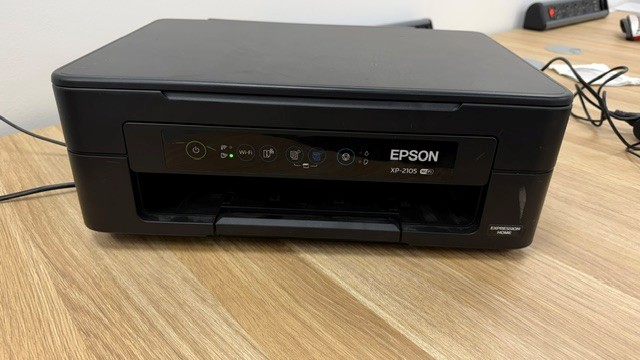 Epson XP-2105 desktop printer. This lots forms part of composite lot 68. At the end of the timed Auc - photo 1