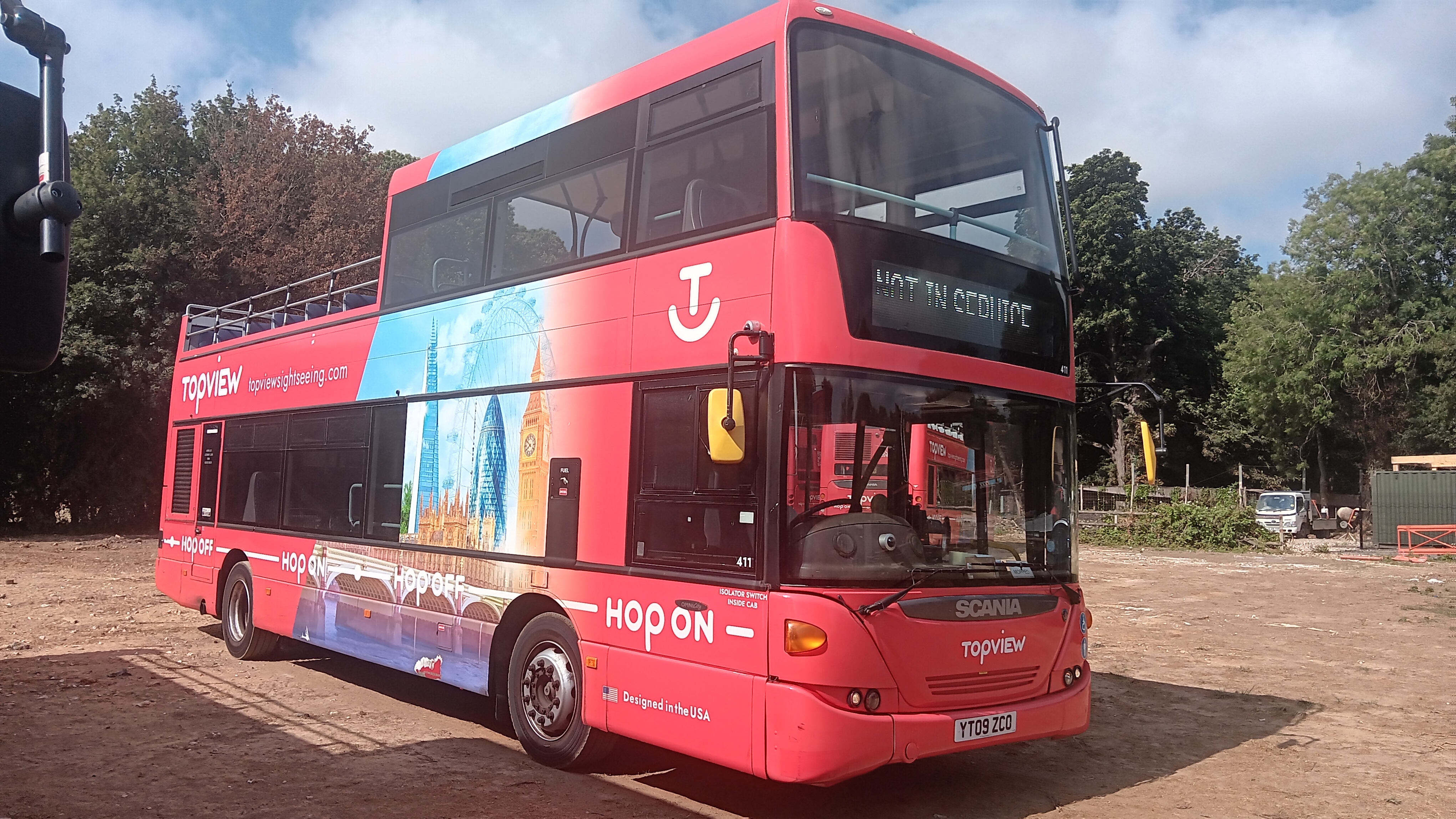 Scania OmniCity N230 UD4 2-axle low floor double decker open-top sightseeing bus, registration YT09 - photo 1