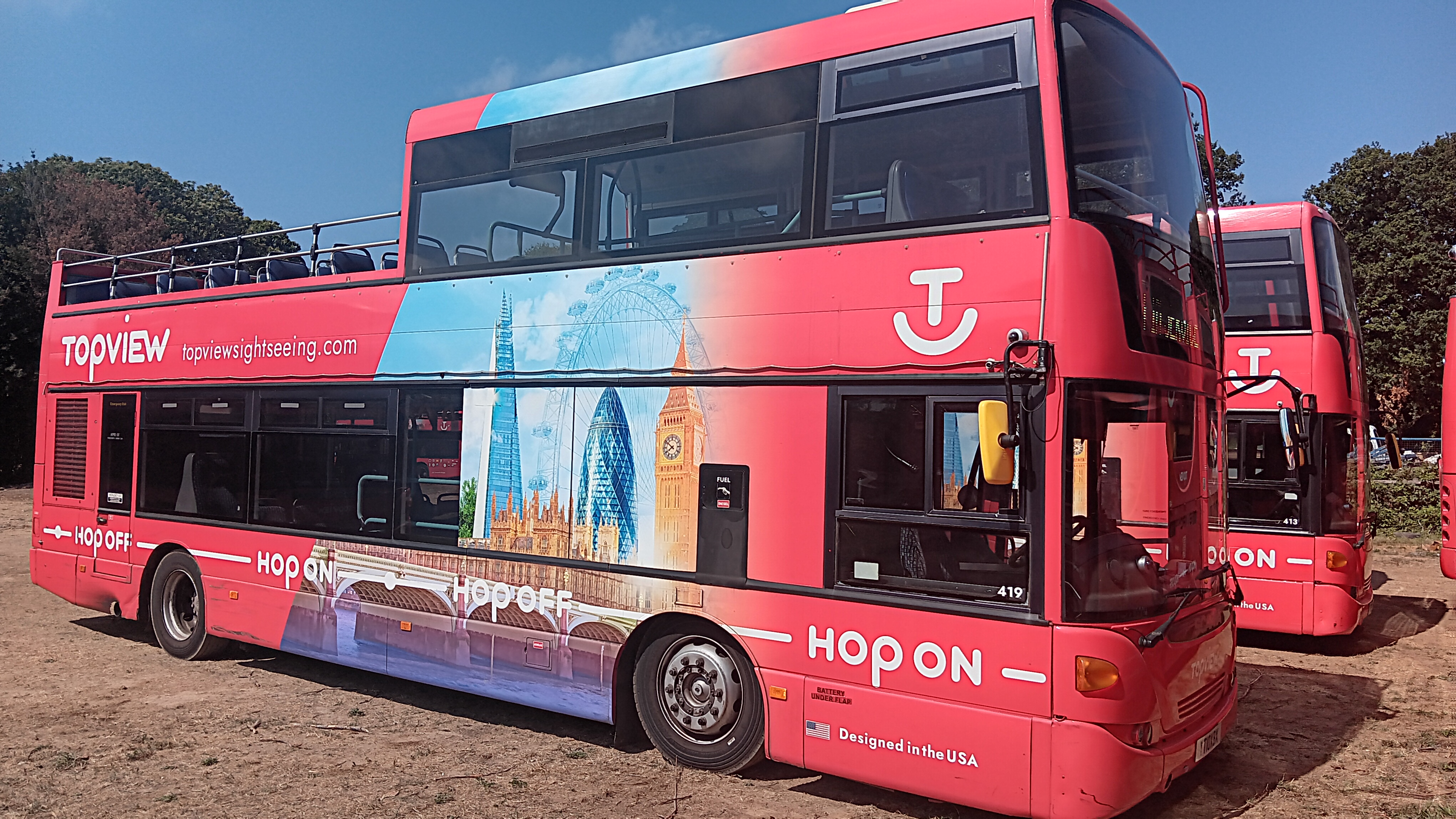 Scania OmniCity N230 UD4 2-axle low floor double decker open-top sightseeing bus, registration YT10 - photo 1