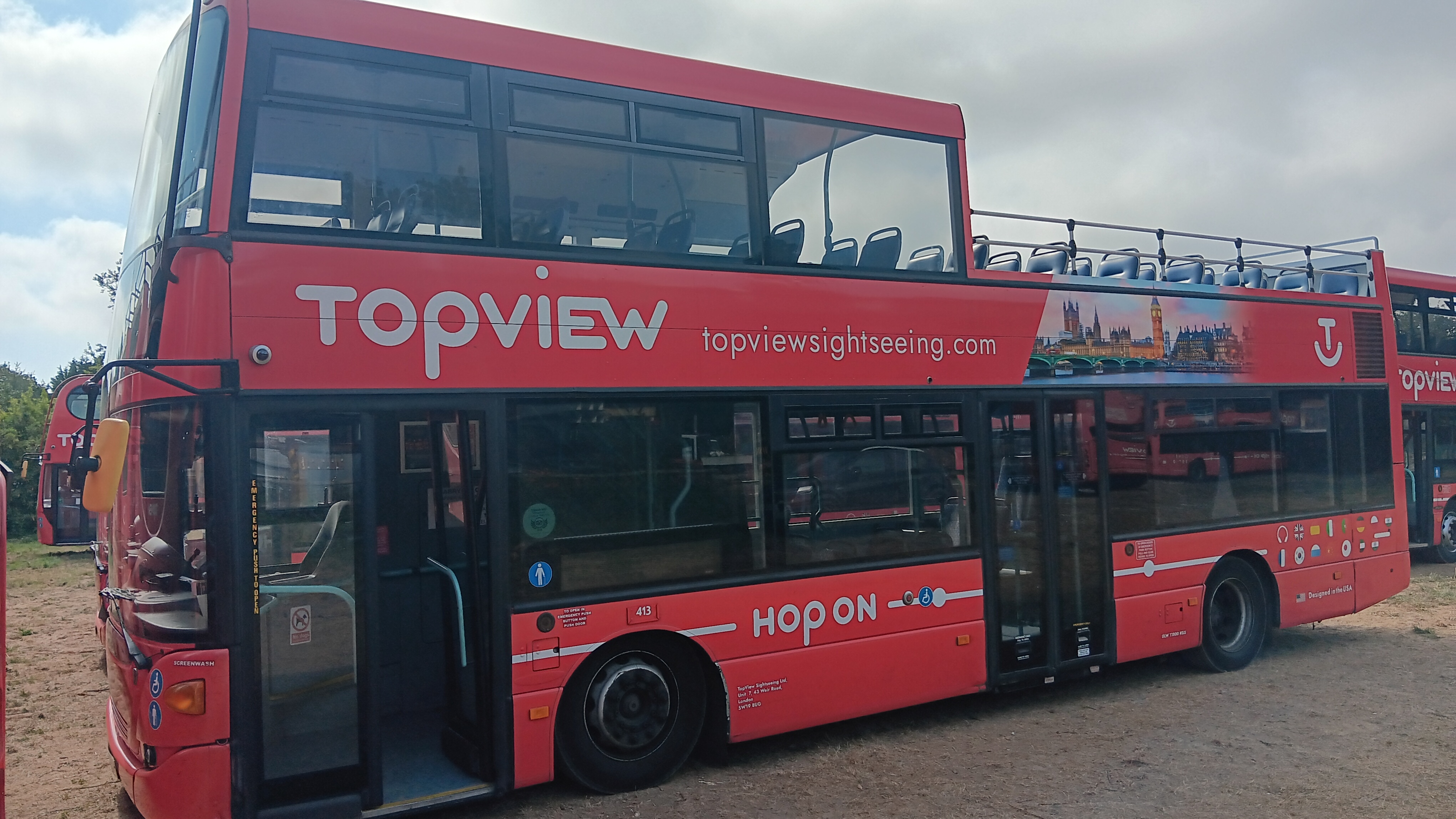 Scania OmniCity N230 UD4 2-axle low floor double decker open-top sightseeing bus, registration YT59 - photo 1