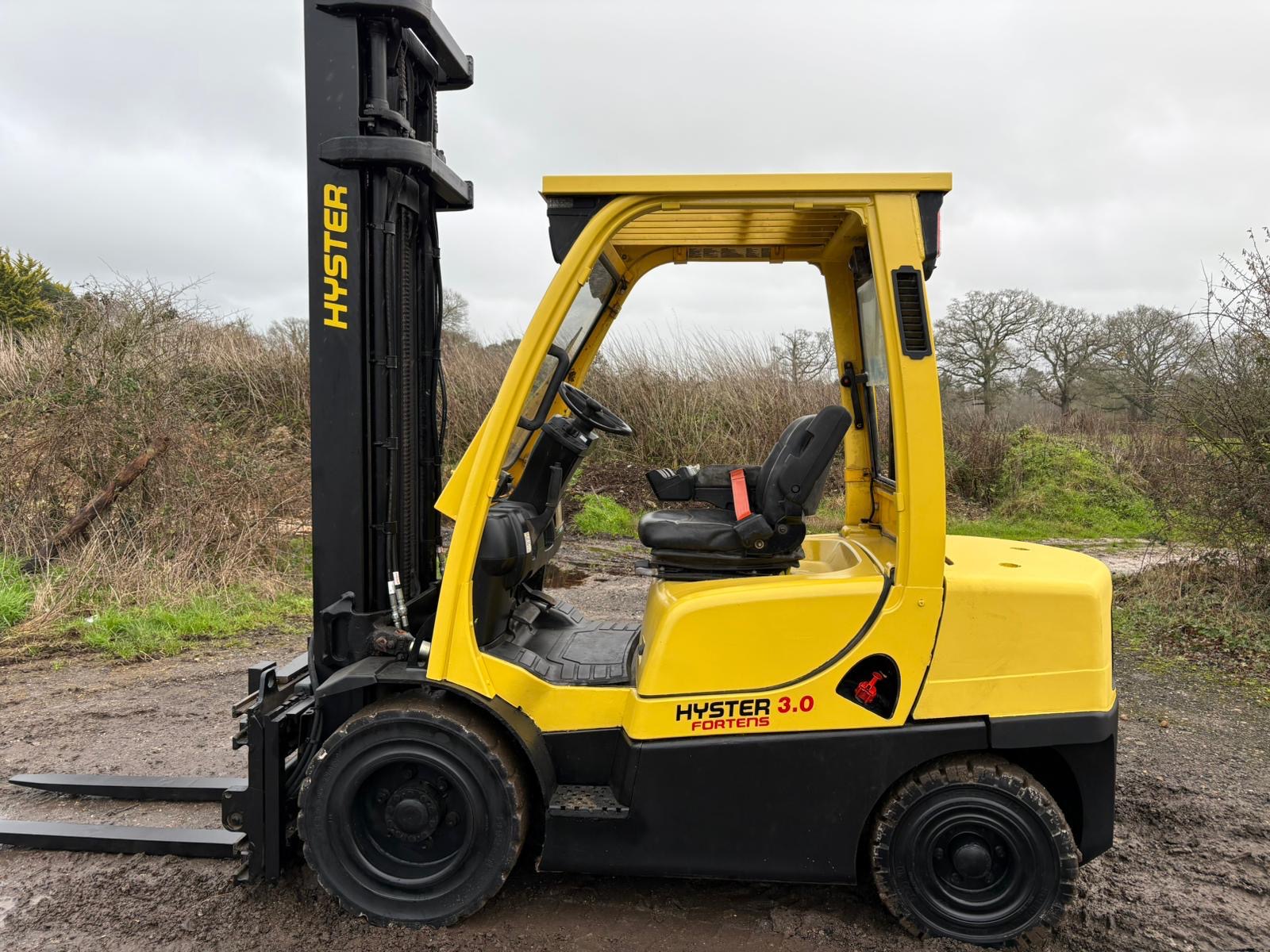 2006 Hyster 3 Tonne Diesel Forklift, Side Shift, Fork Spreader, 4.1m Lift, Only 4600 Hours - photo 1