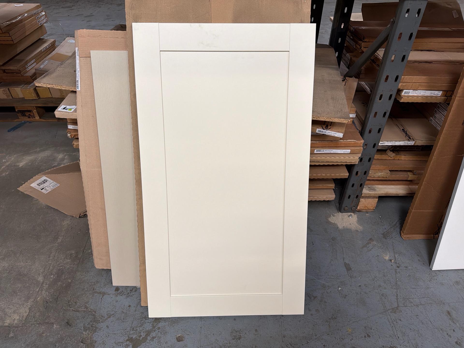 8 x Cream Kitchen Cabinet Front Door 600mm x 1052mm - 62631207 - photo 1