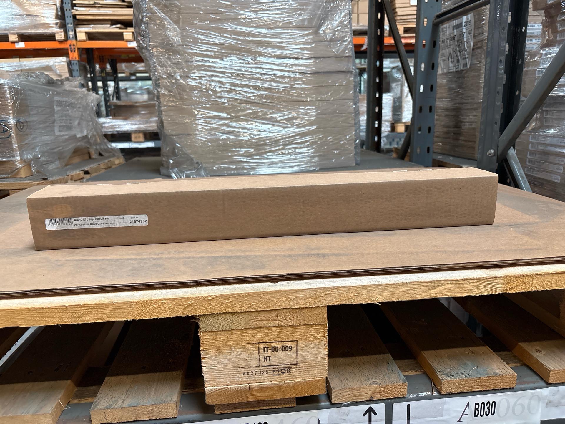 Job Lot of 10 x Dove Grey Floor L-Shaped Corner Post 700mm - 21674902 - photo 1