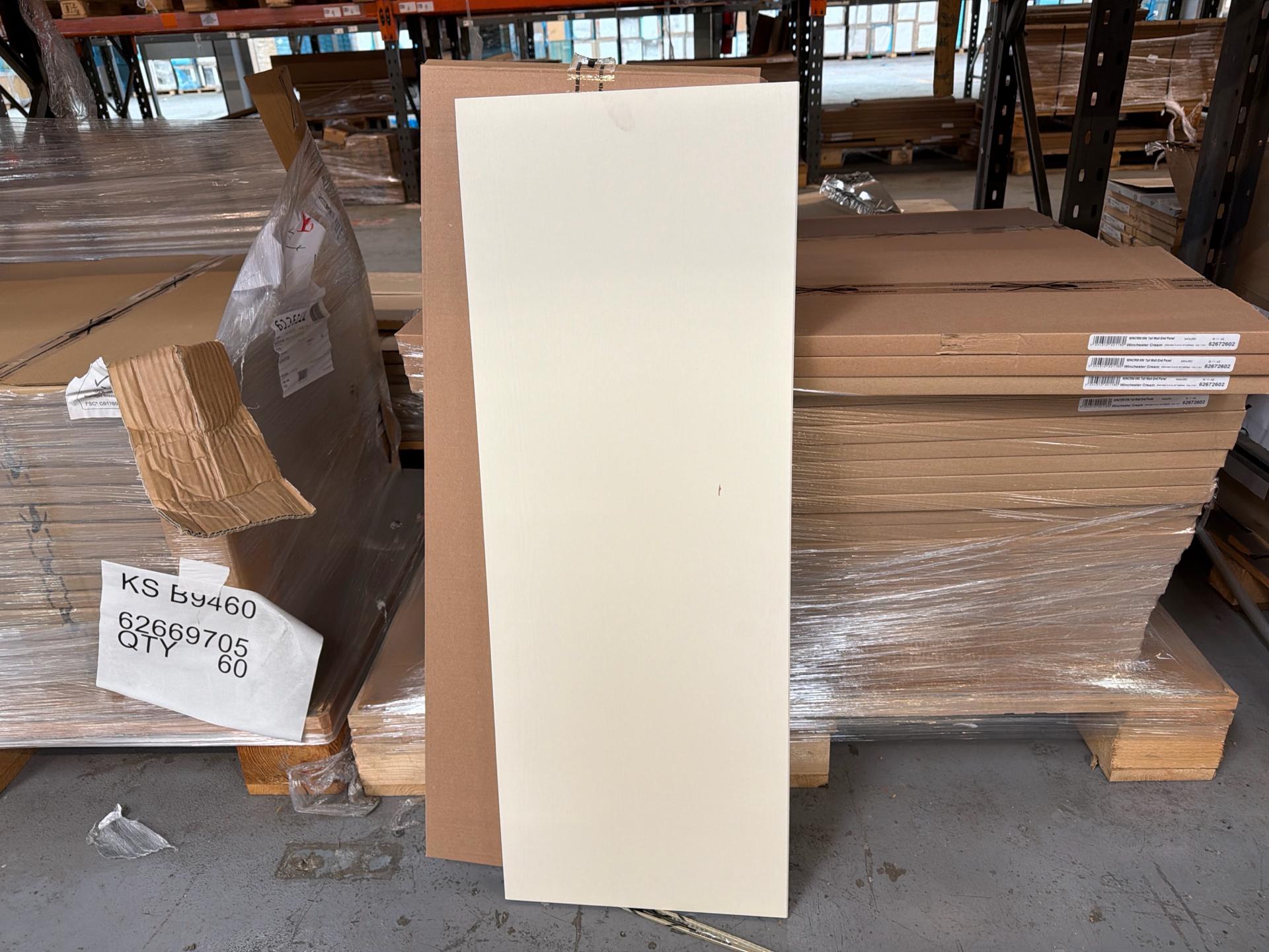 Job Lot of 20 x Yellow Matt Wall End Panel 940mm - 62672602 - photo 1