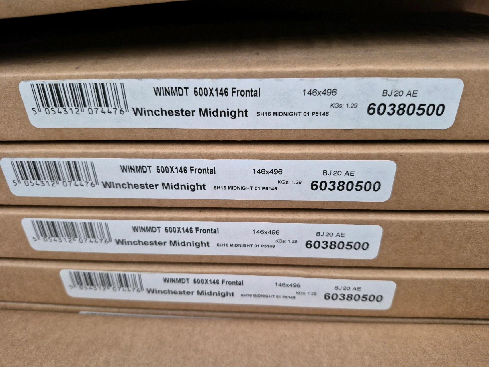 Job Lot of 37 x Midnight Kitchen Cabinet Drawer Front 500mm x 146mm - 60380500 - photo 1