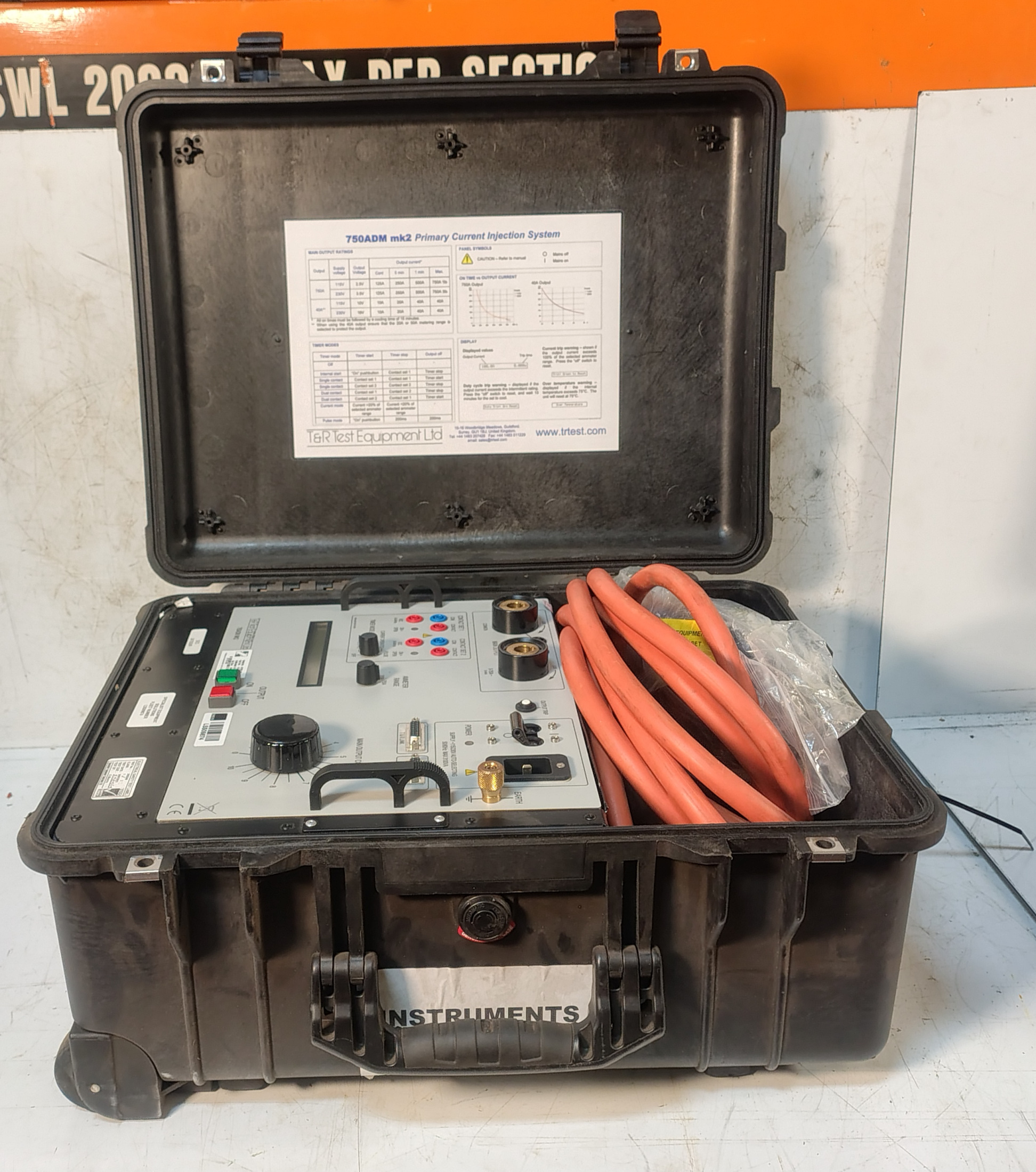 T & R 750ADM Mk2 Primary Current Injection Test Set - photo 1