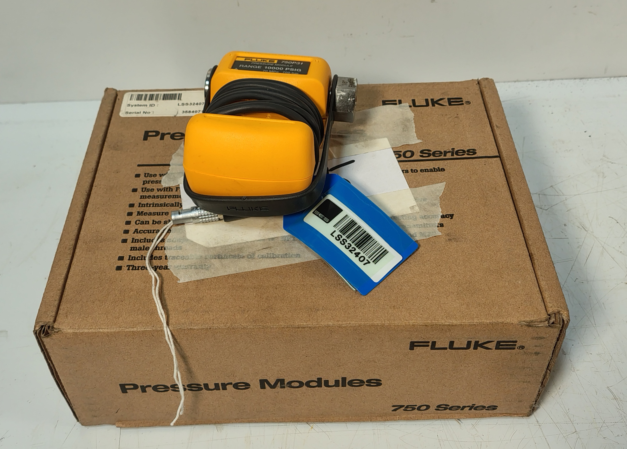 Fluke 750 P31 - 700 bar Pressure Module - boxed unused - photo 1
