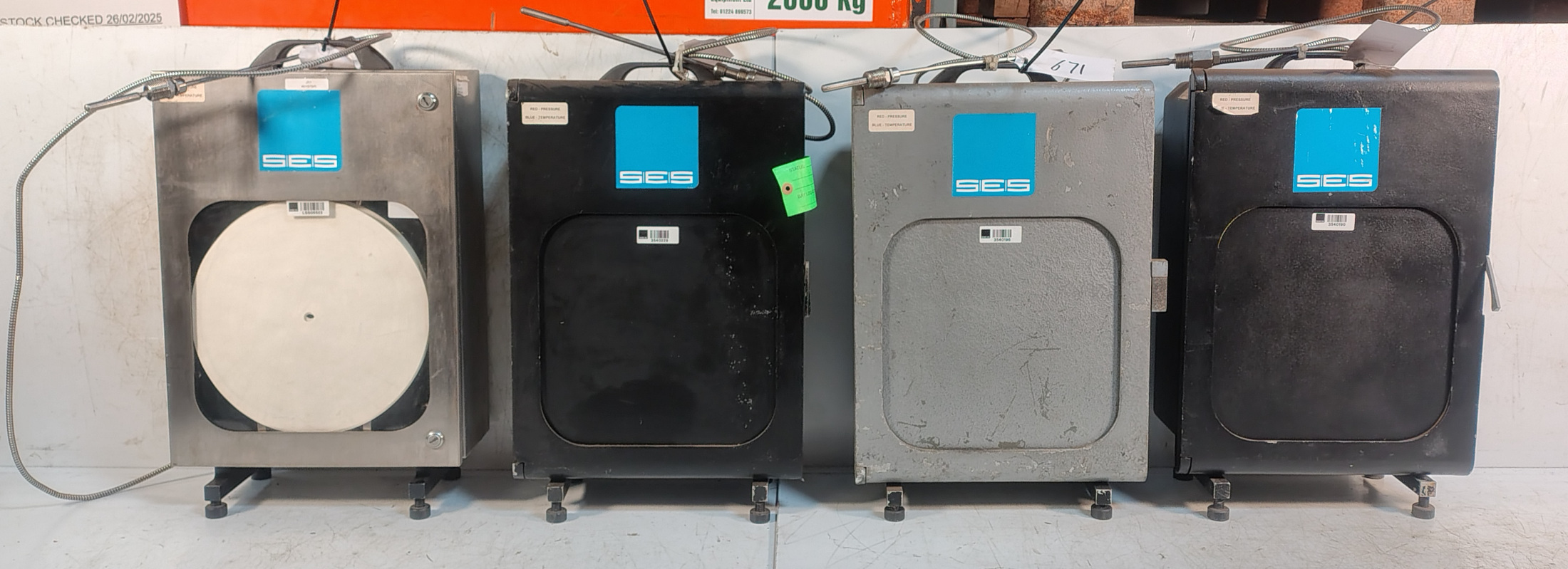 4x Bristol Babcock 50012-44A 10 bar, -10 to 40 °C, Dual Chart Recorders - photo 1