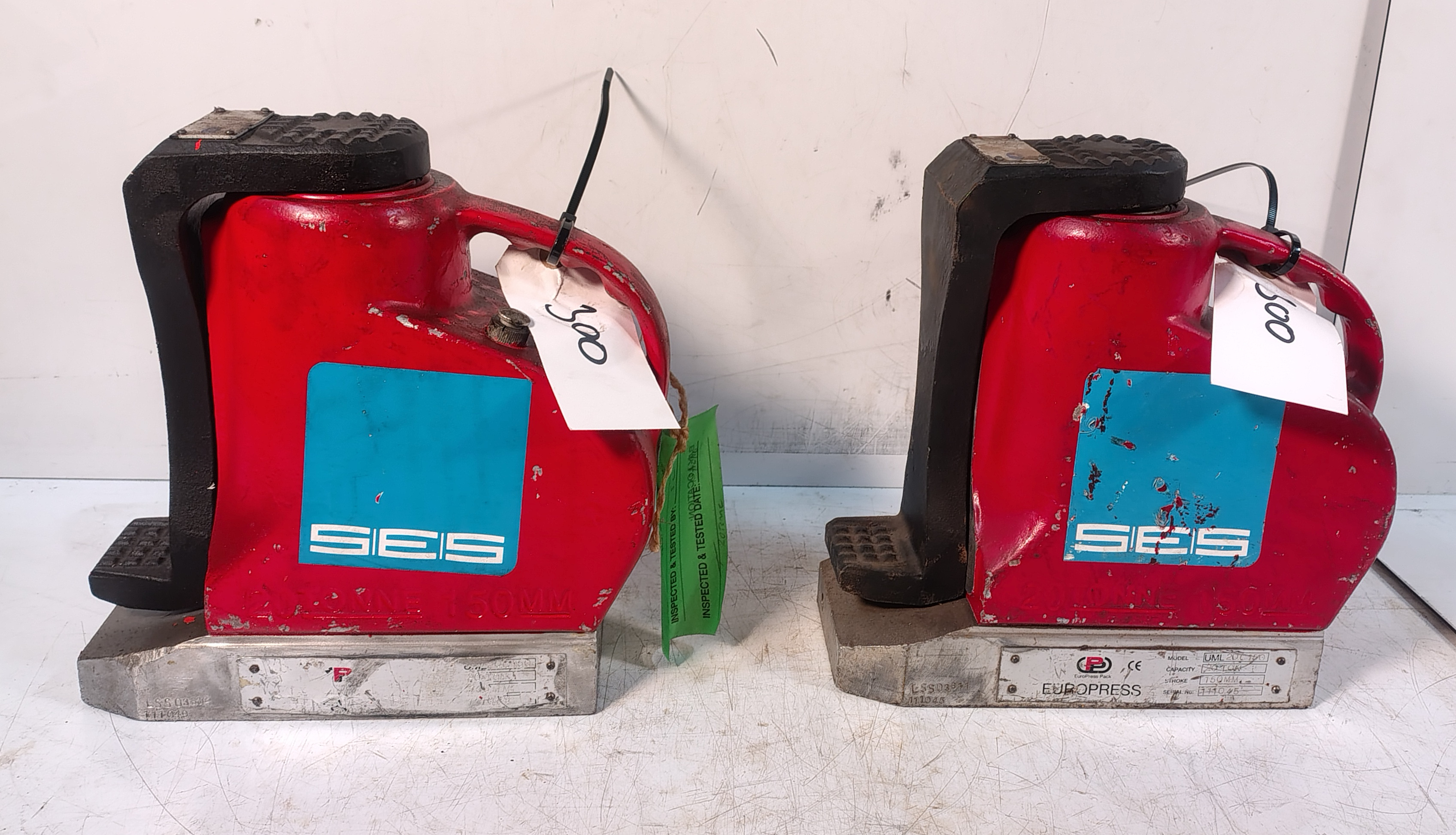 2x Euro Press UML20C152 20t Light Weight Jack with Toe/Claws (Claw-8t Max) - photo 1