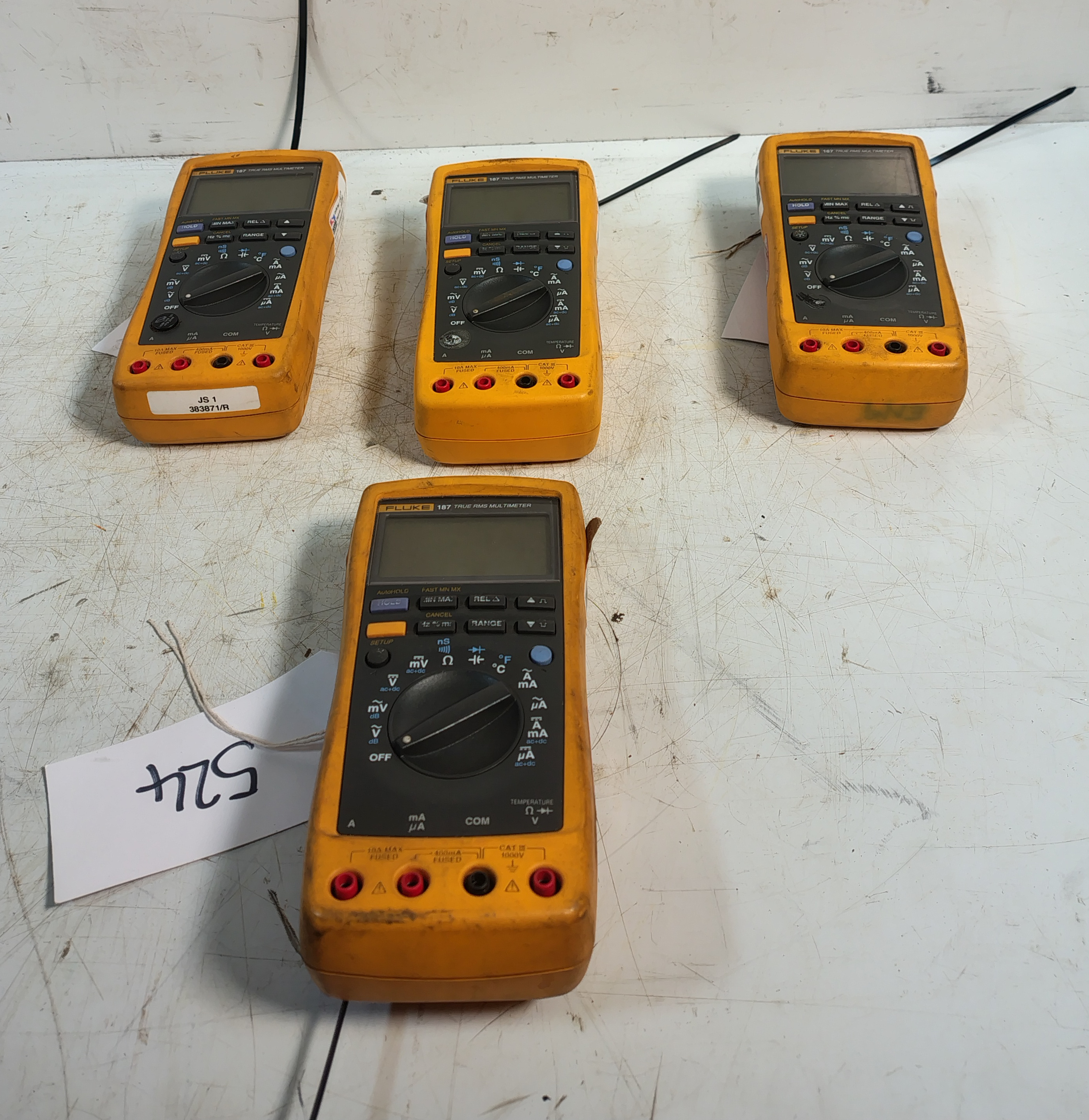 4x Fluke 187 Digital Multimeters - photo 1
